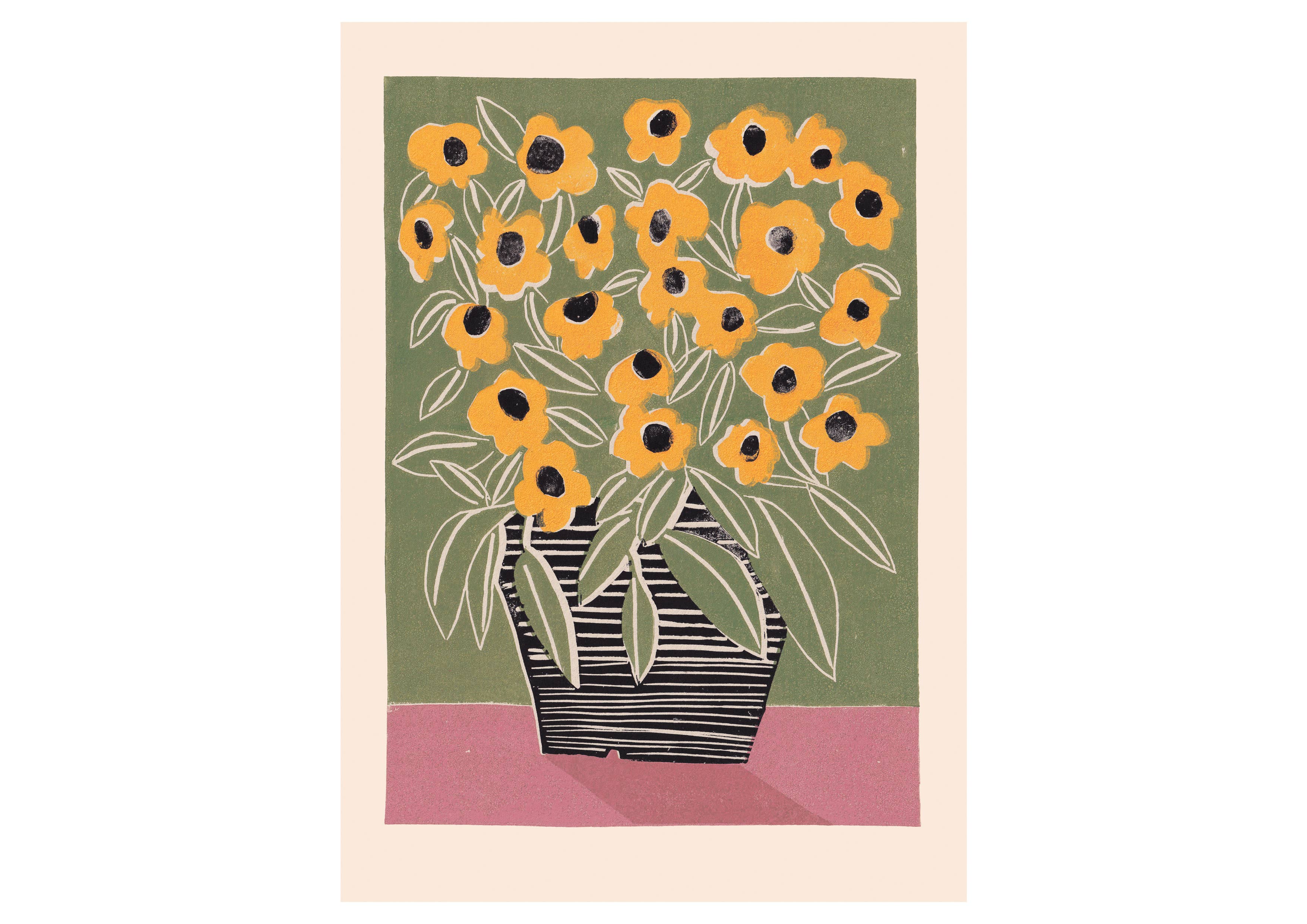 'Black Eyed Susan' Unframed A3 Print by Luiza Holub - Lifestory