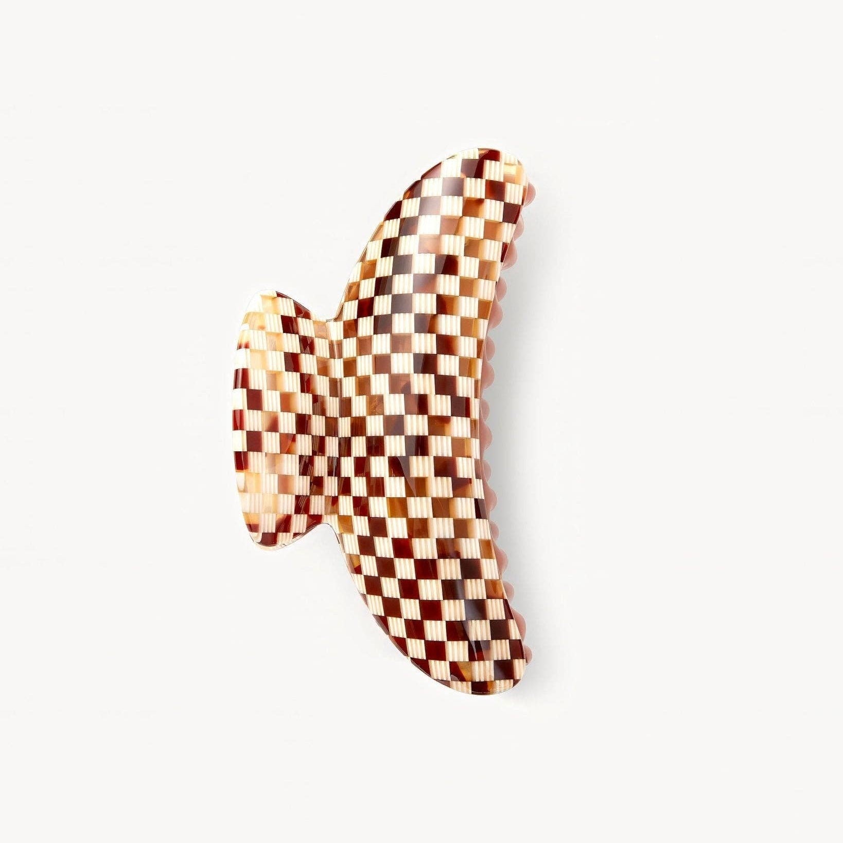 MACHETE Grande Heirloom Claw in Tortoise Checker Acetate - Lifestory