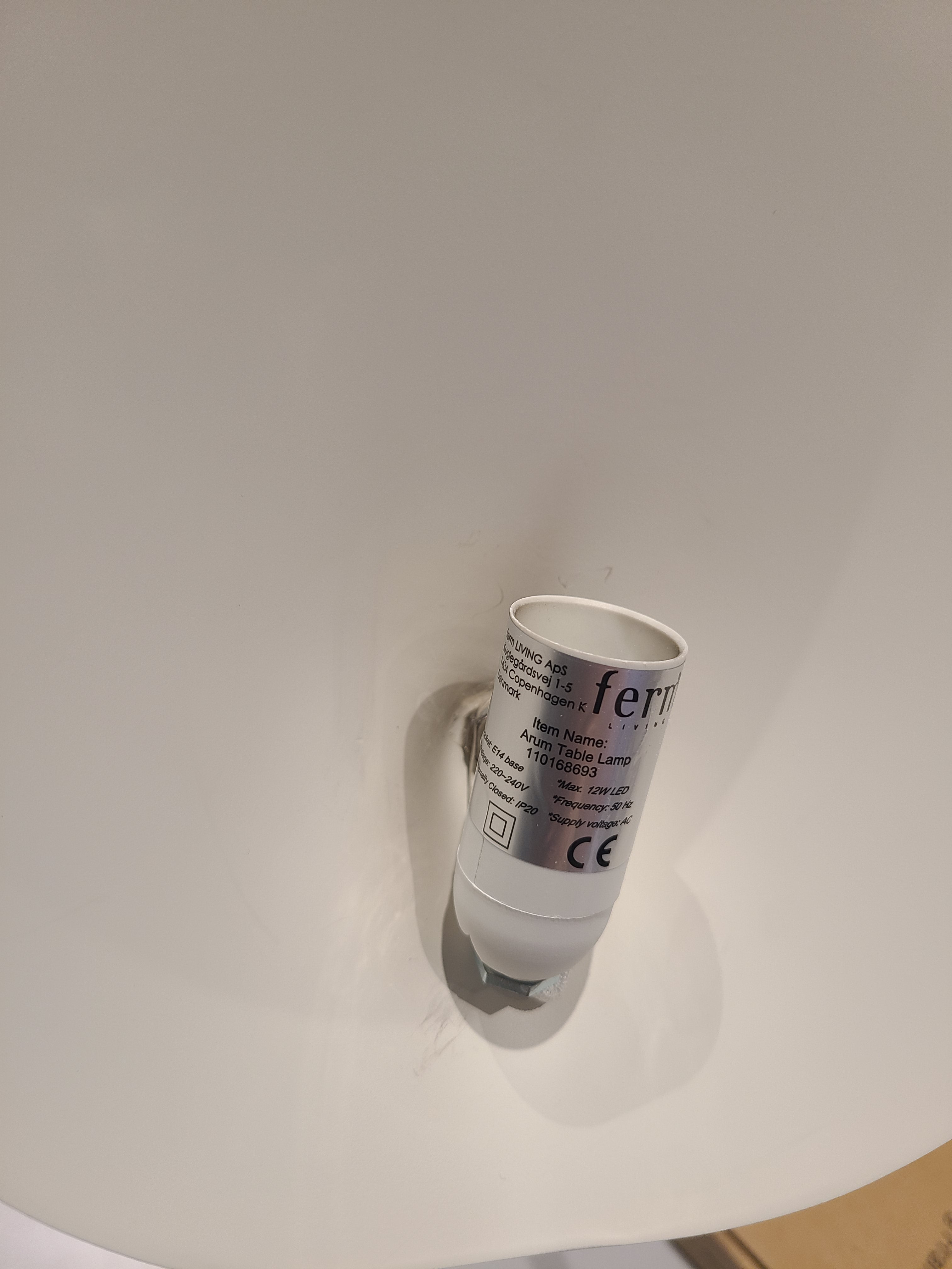 EX DISPLAY Ferm Living Arum Table Lamp | Cashmere