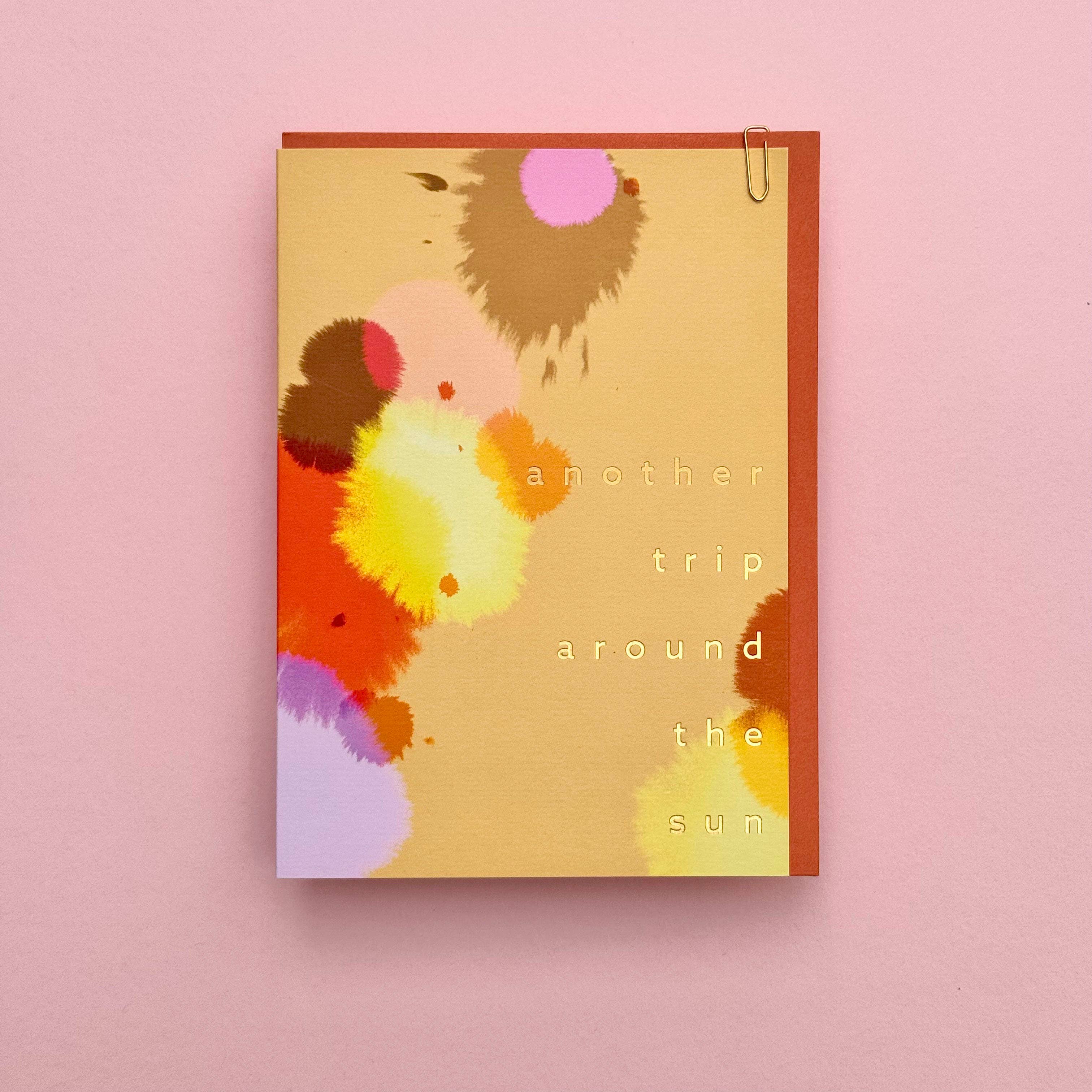 'Another trip around the Sun' Foiled Card by Pavilion - Lifestory