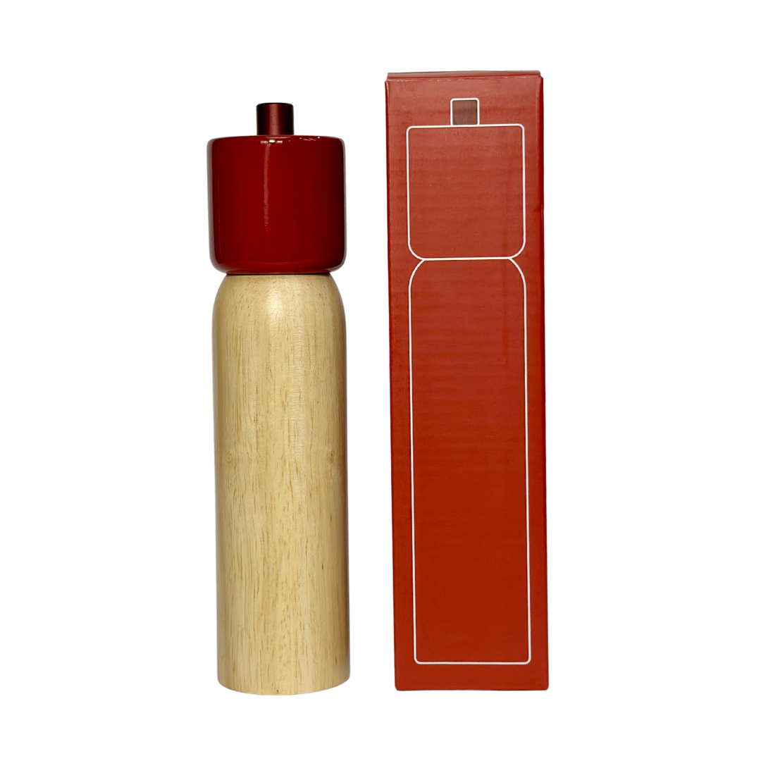 MAEGEN Salt & Pepper Grinder in Red & Natural - 2 Sizes - Lifestory