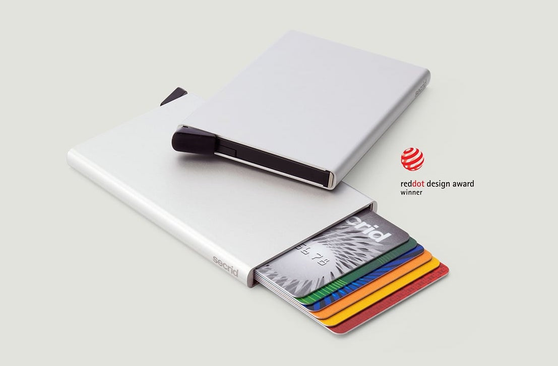 Miniwallet in Twist Grey Leather by Secrid Wallets - Lifestory