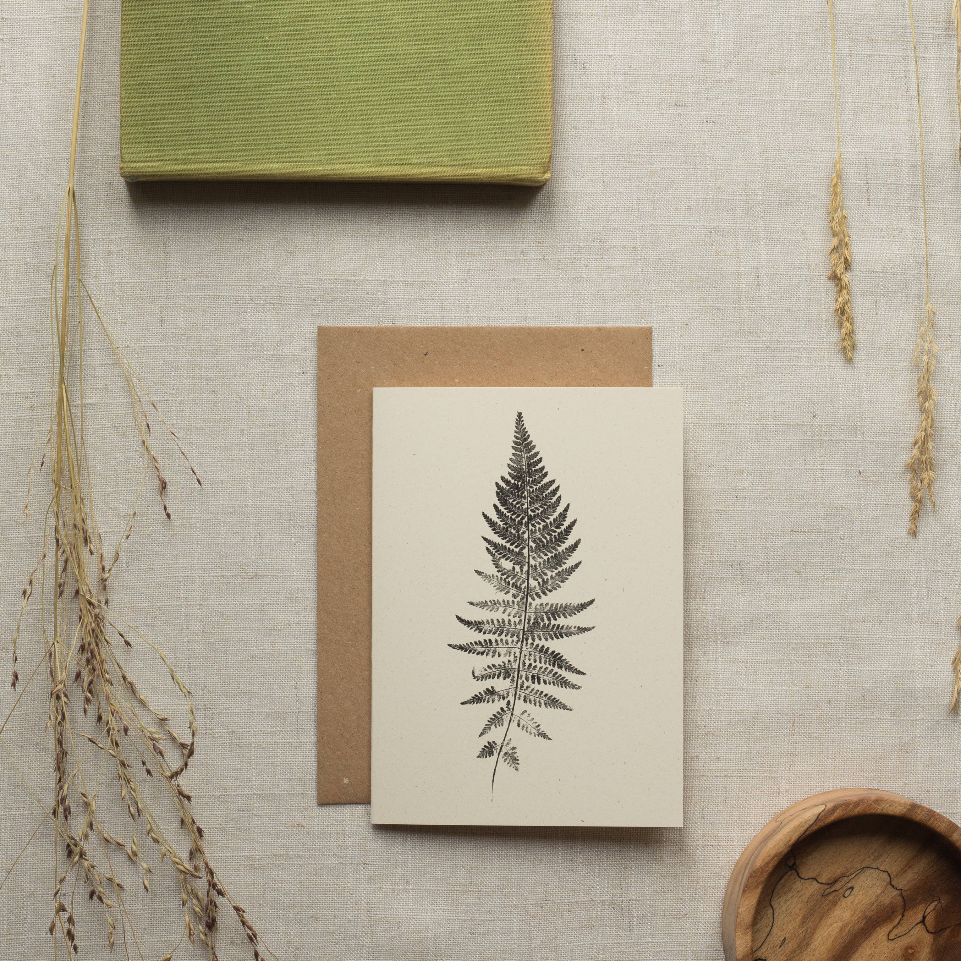 Woodfern Botanical Monoprint Card by Alicia Breakspear