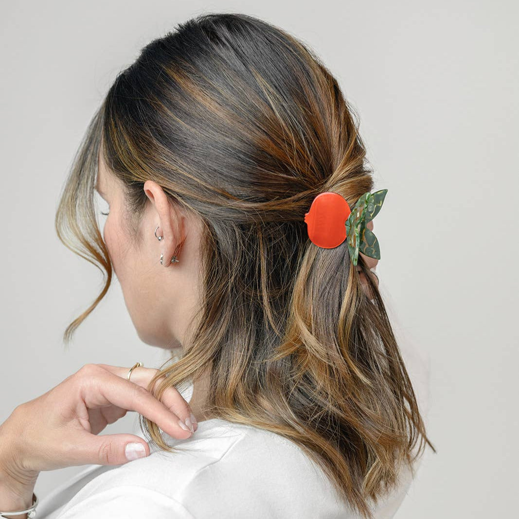 Winona Irene Red Pomegranate Acetate Hair Claw - Lifestory
