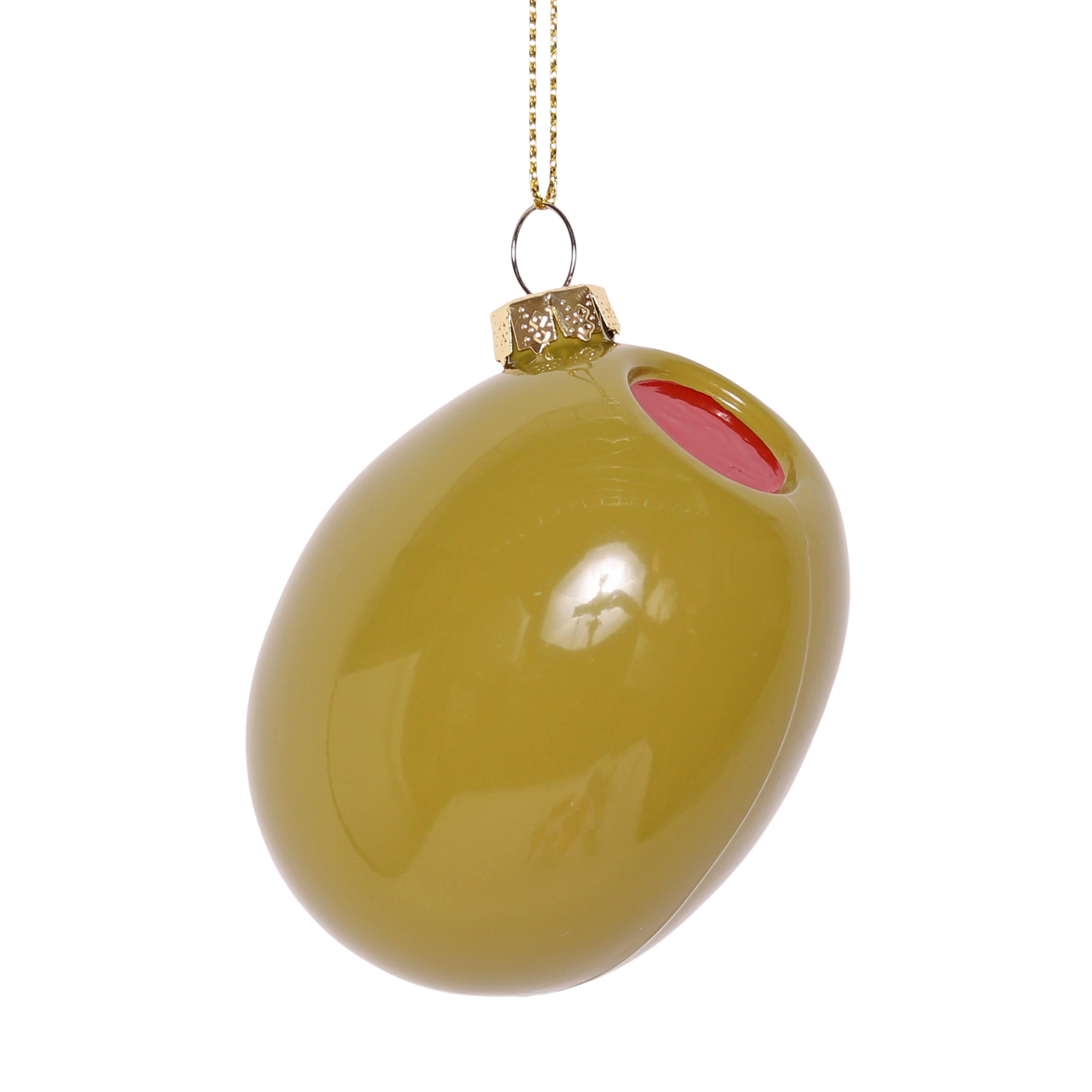 Olive Glass Hanging Decoration by studio THIE
