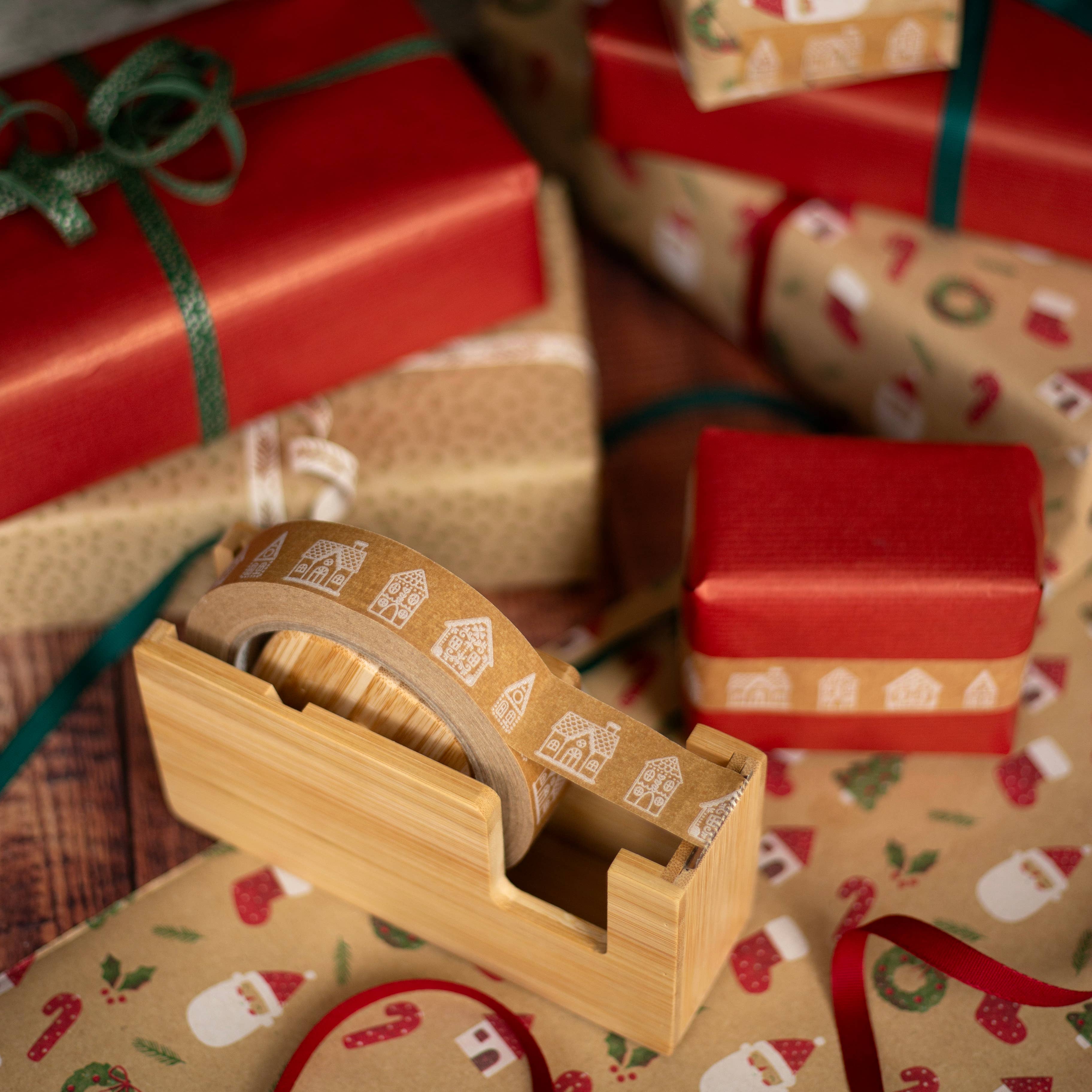 Gingerbread Houses Paper Tape - 50m
