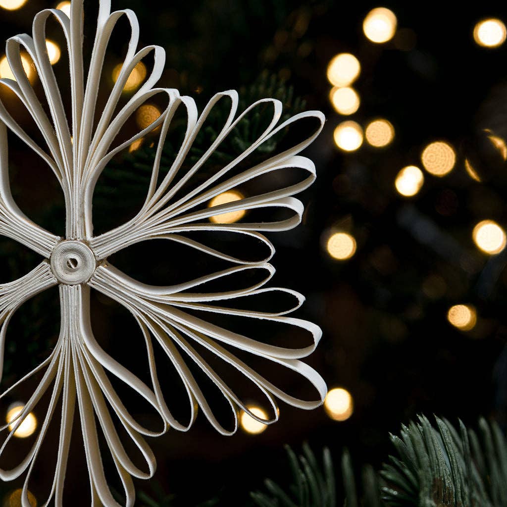 Christmas Quilled Mimosa Snowflake Paper Hanging Decoration - Lifestory
