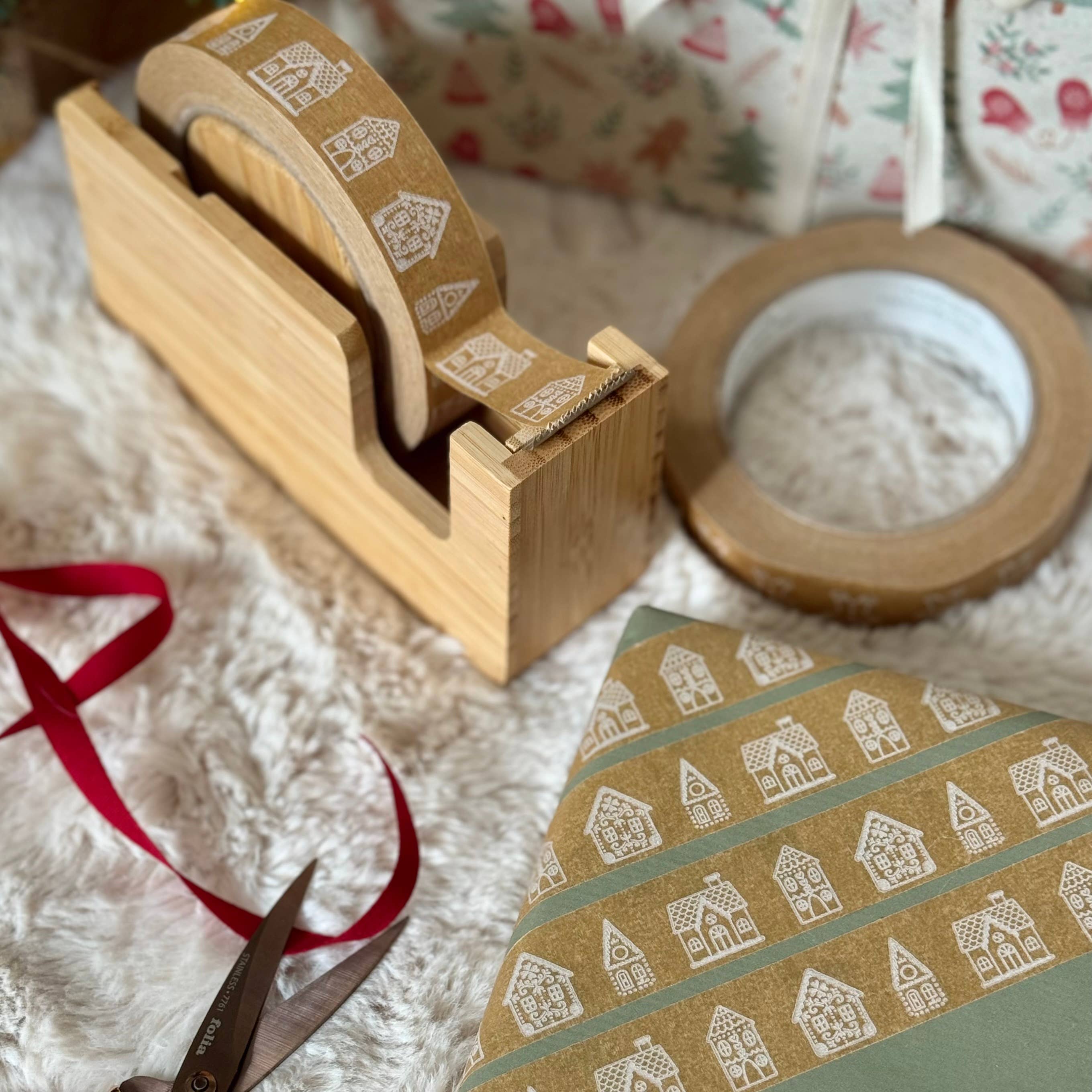 Gingerbread Houses Paper Tape - 50m