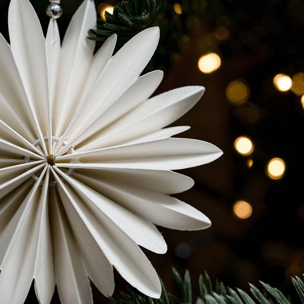 Christmas White Paper 'Hercules' Decoration Hanging Ornament - Lifestory