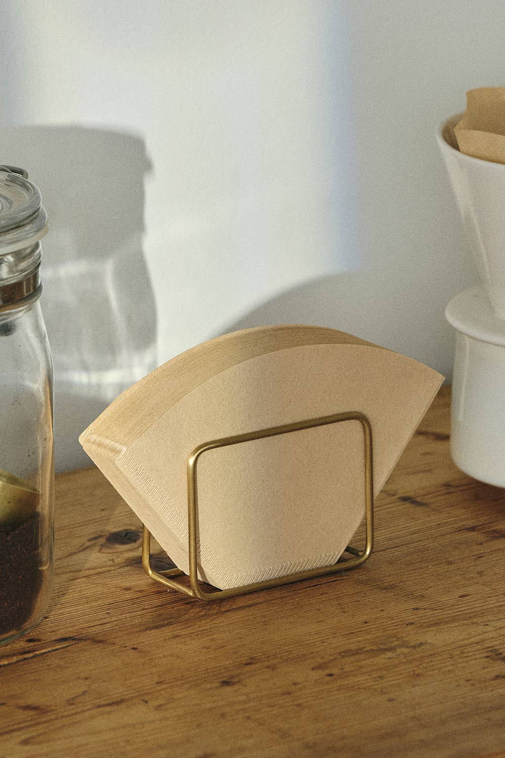 Fog Linen Work Brass Napkin/Paper Holder Stand - Lifestory