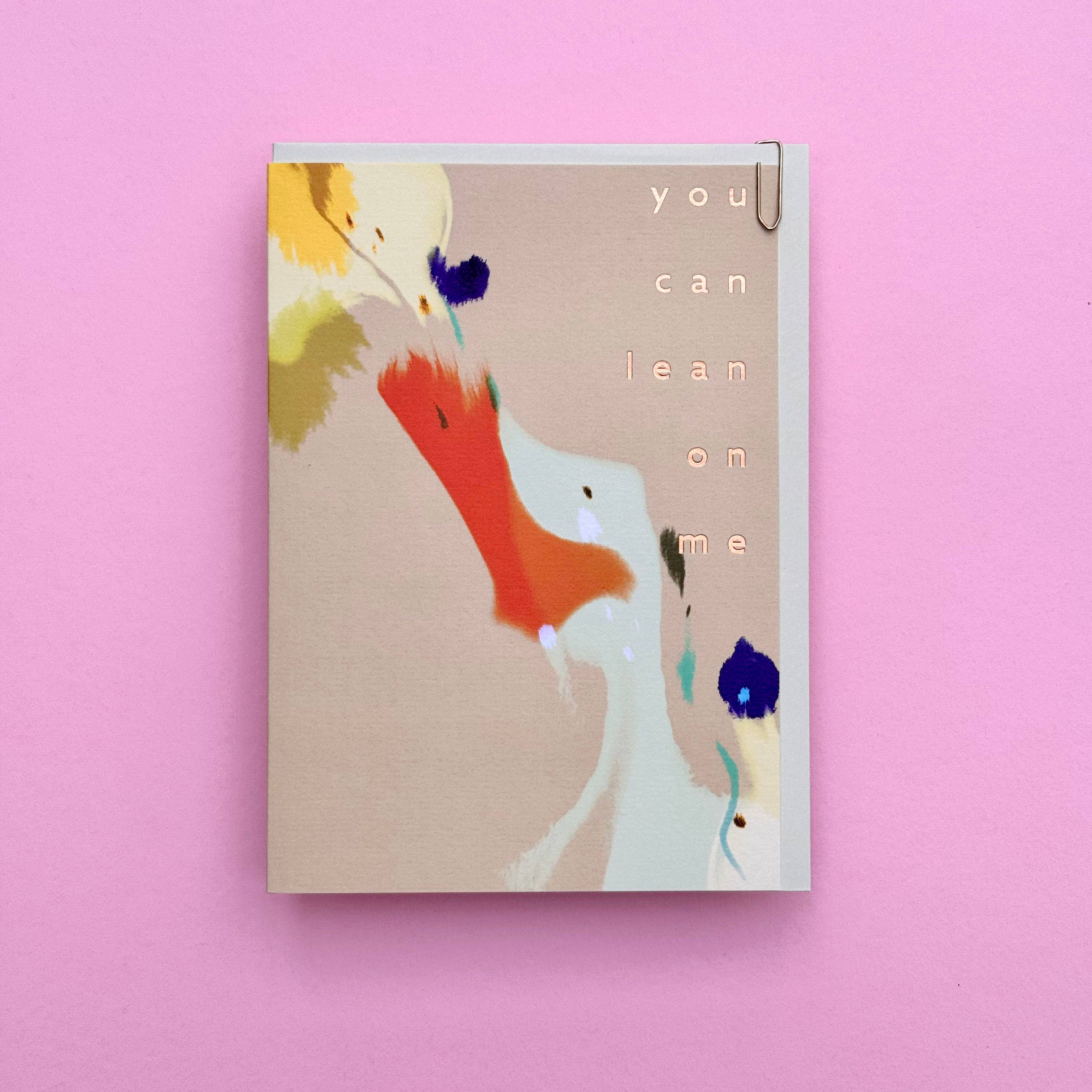 'You Can Lean On Me' Foiled Card by Pavilion - Lifestory