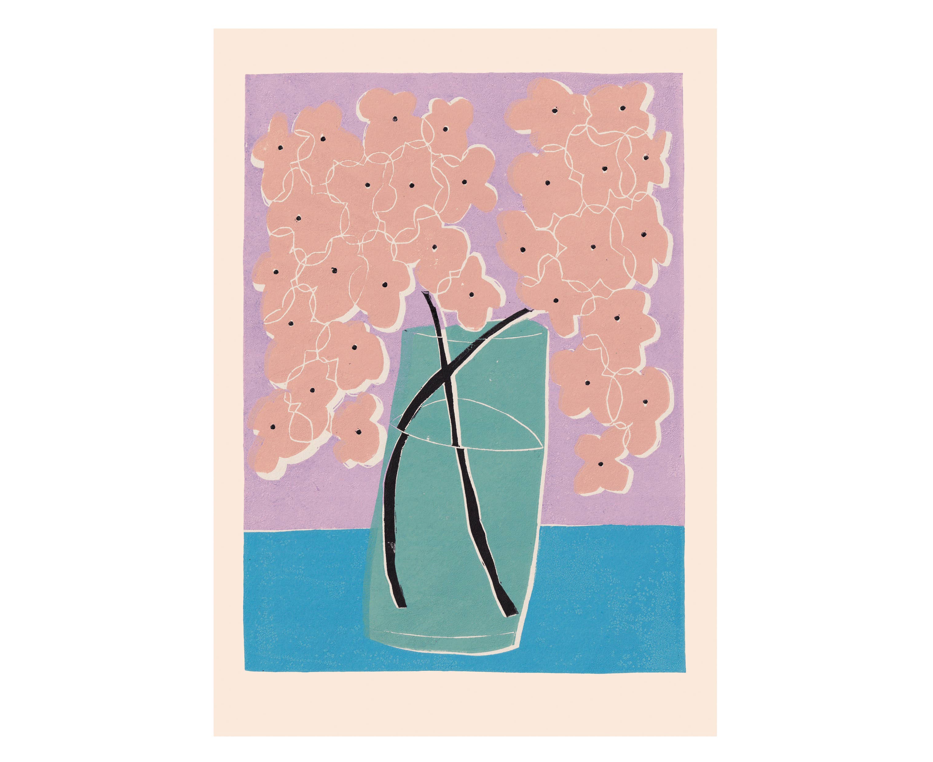 'Hydrangea' Unframed A3 Print by Luiza Holub - Lifestory