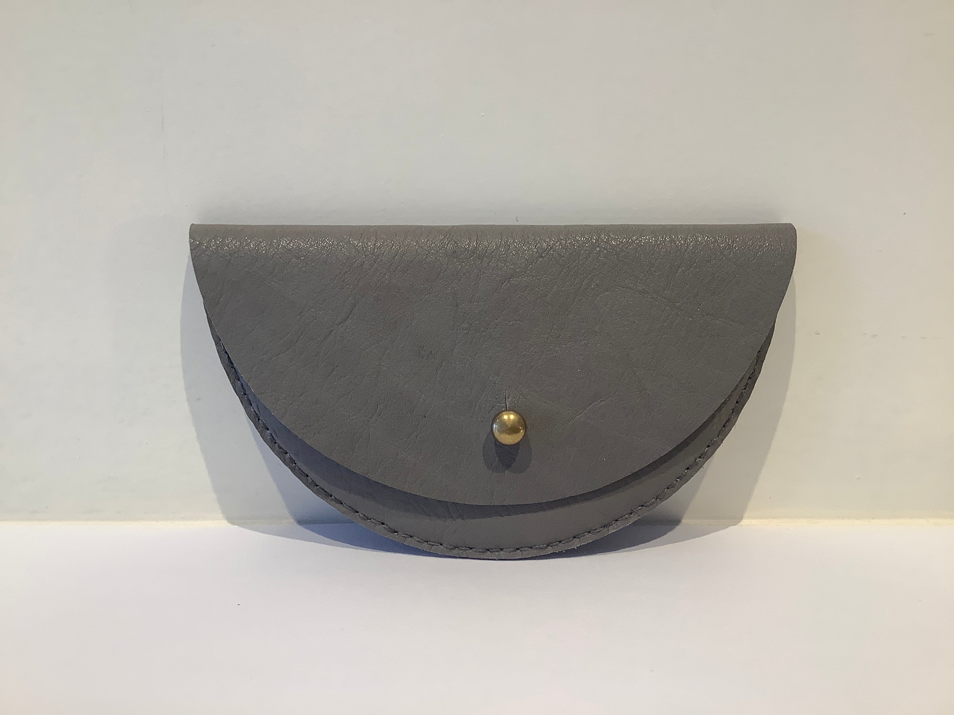 Jude Gove Handmade Colette Grande Coin Purse in Leather & Felt - Lifestory