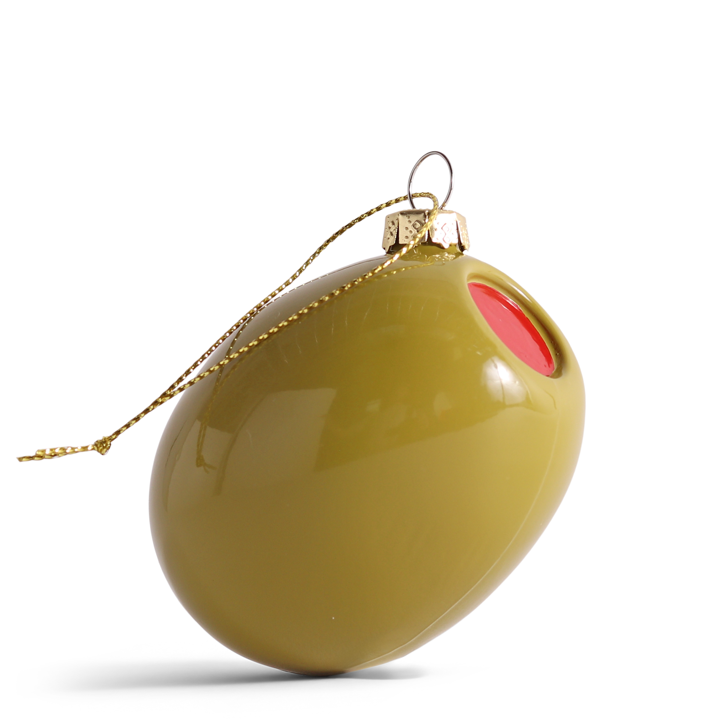 Olive Glass Hanging Decoration by studio THIE