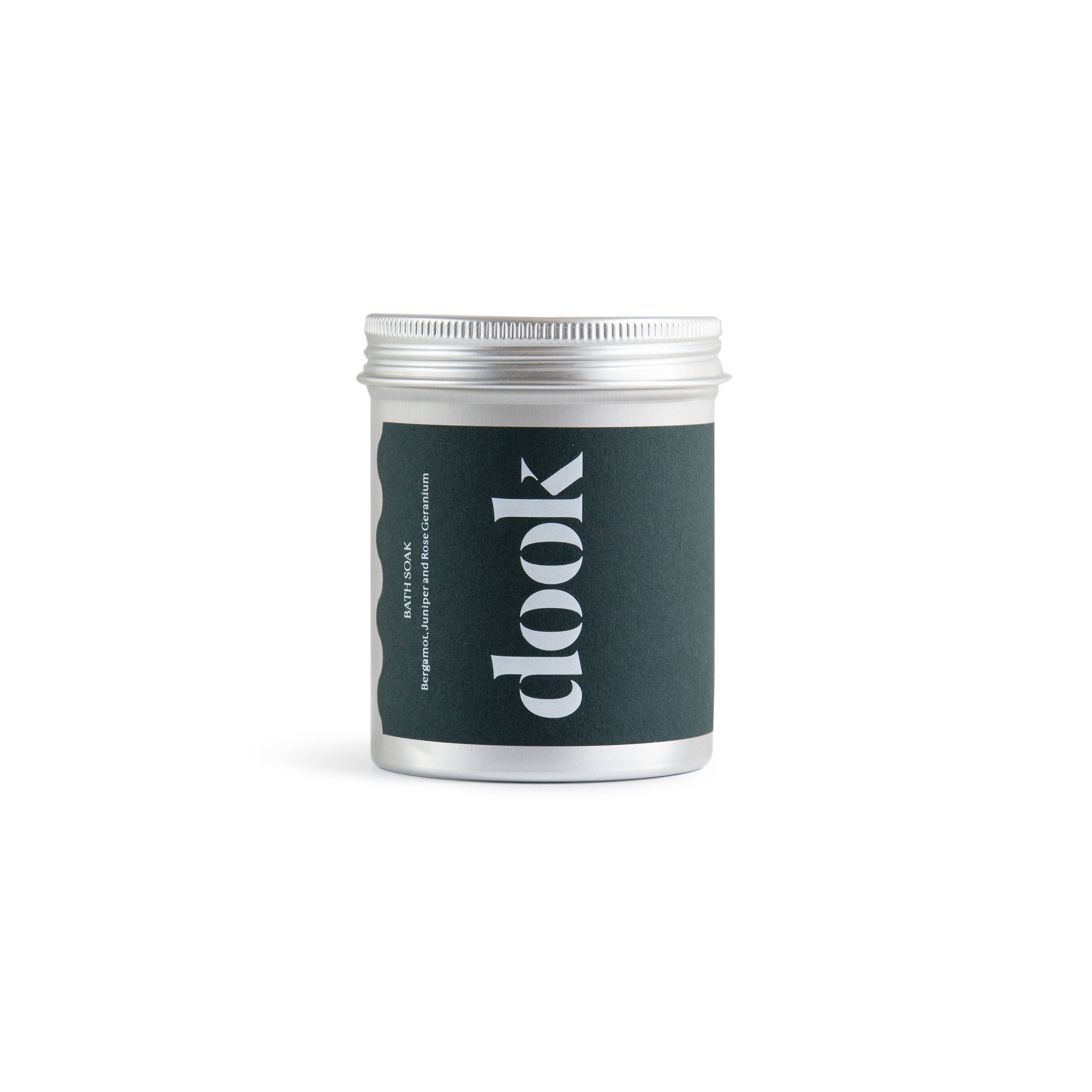 Dook 200g Tin Bath Soak - Bergamot, Juniper & Rose Geranium - Lifestory