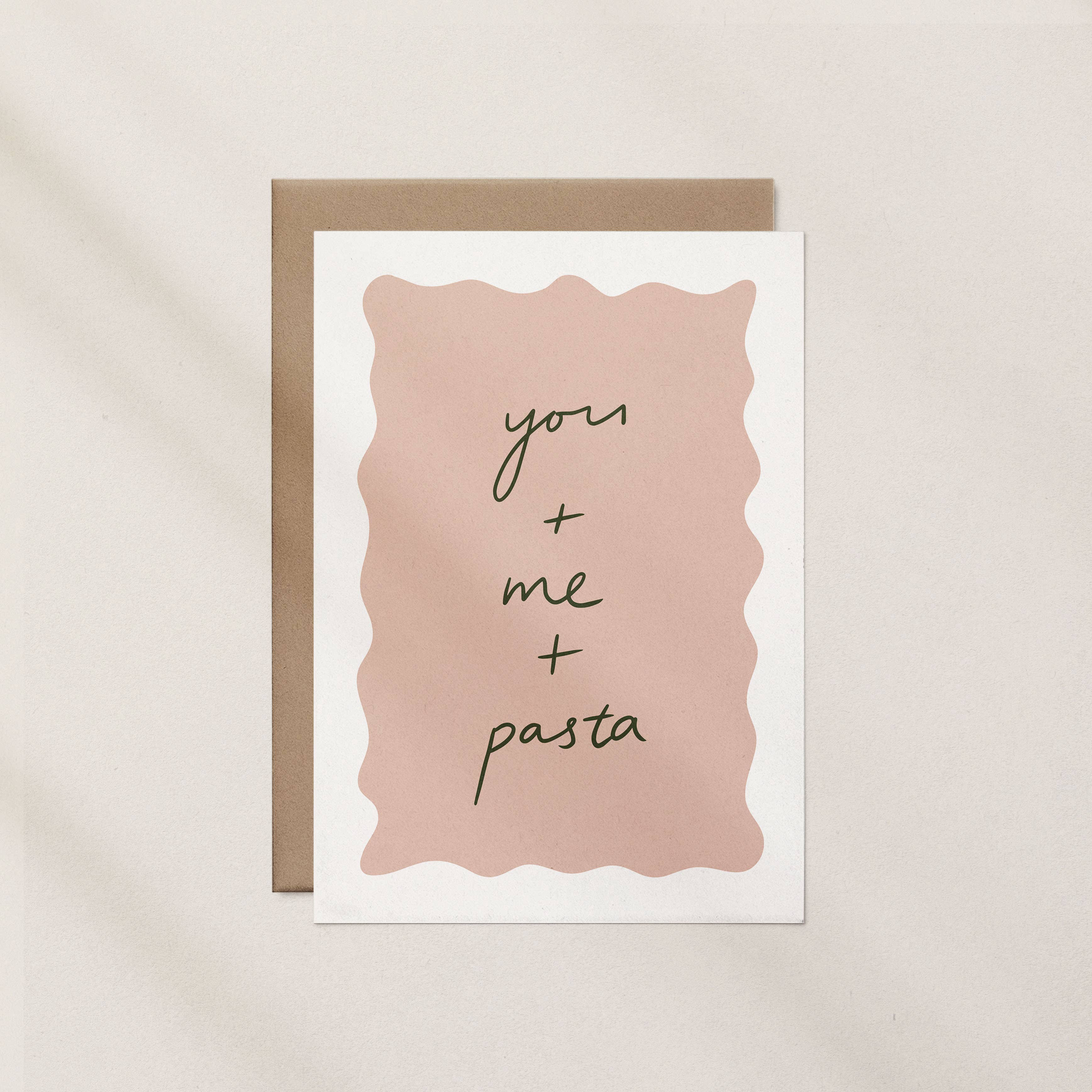 You, Me and Pasta Card by Nat Creative - Lifestory