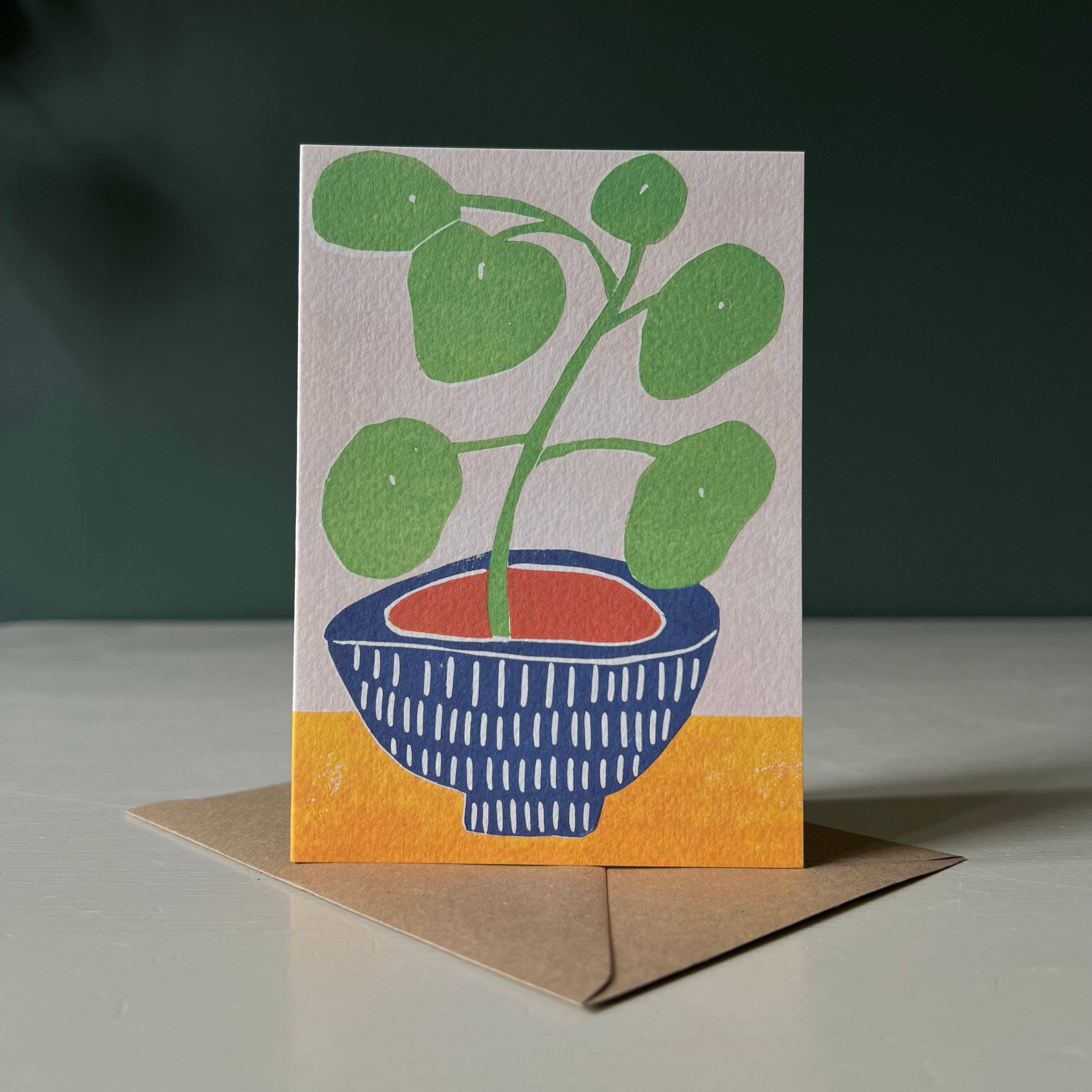Pilea Plant Card by Luiza Holub - Lifestory