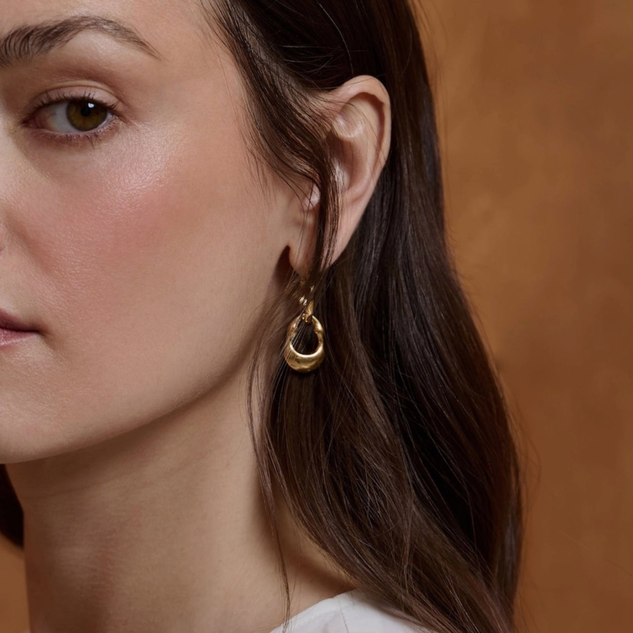 Neve Hoop Earrings in Gold or Silver by A Weathered Penny