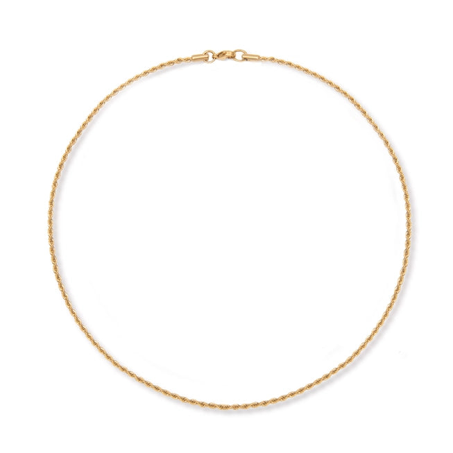 Delicate Rope Chain Necklace in Gold by A Weathered Penny - Lifestory