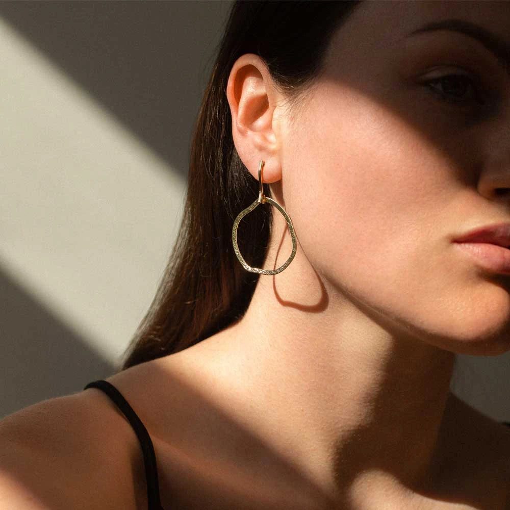 Alber Stud Earrings in Gold by A Weathered Penny - Lifestory