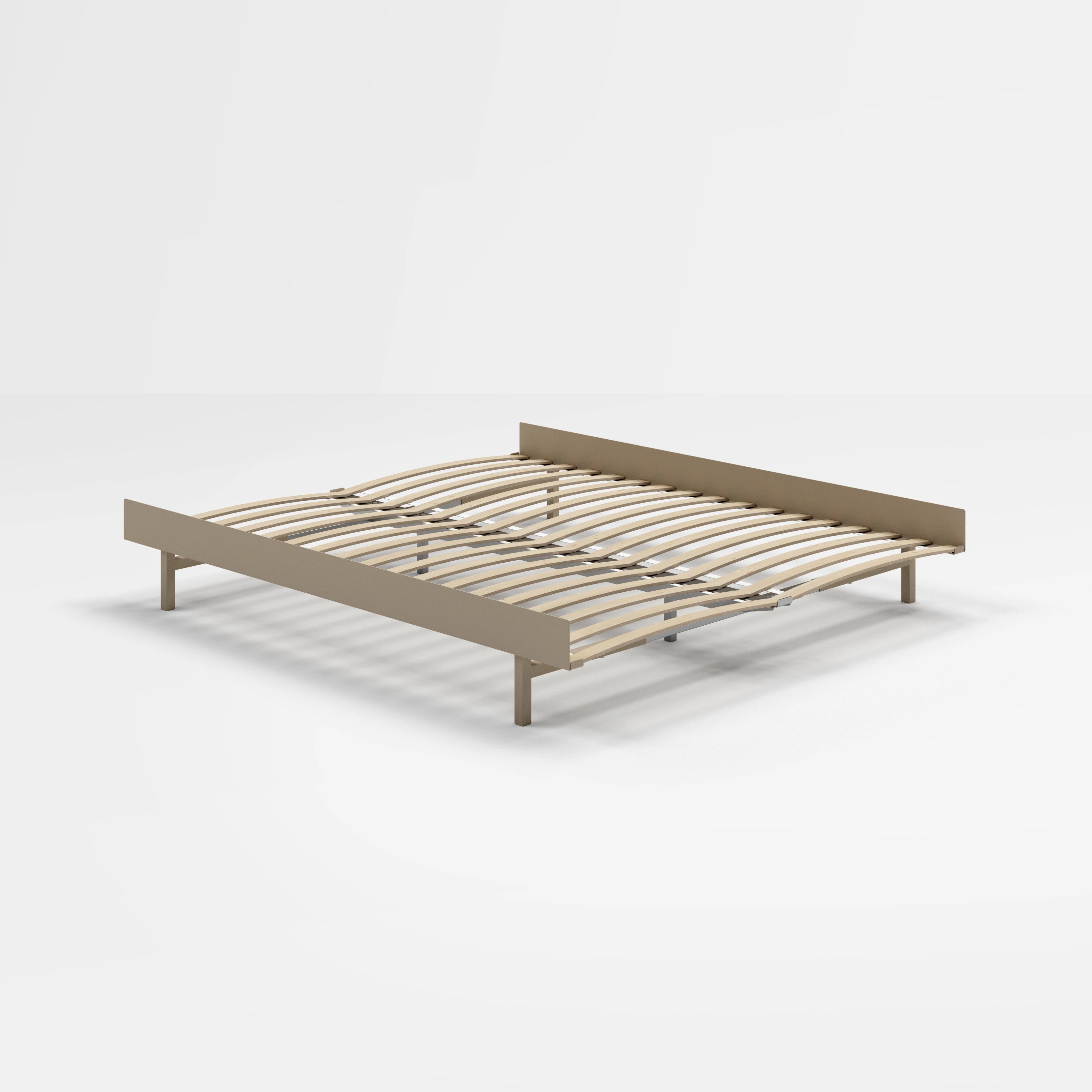 160cm low bed in Sand by Moebe