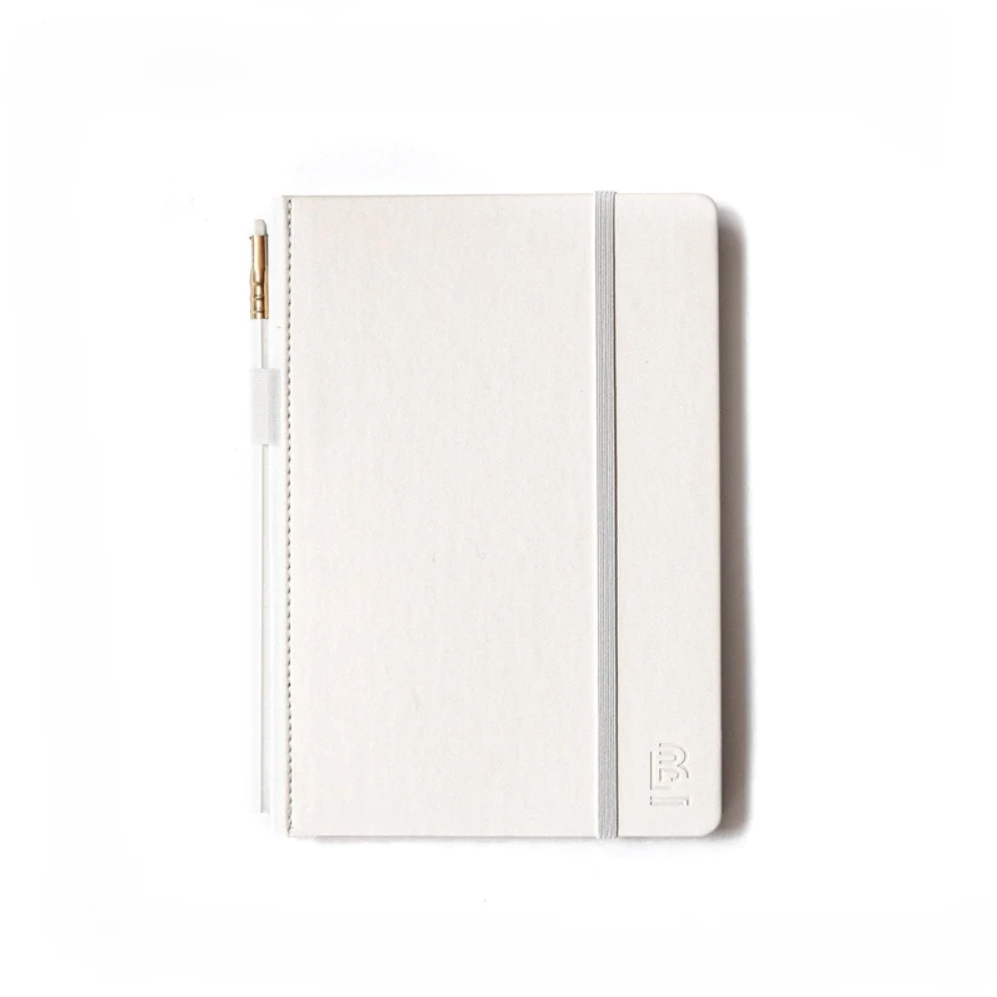 Blackwing 'Slate' Notebook & Pearl Pencil | Pearl White | Plain Pages - Lifestory