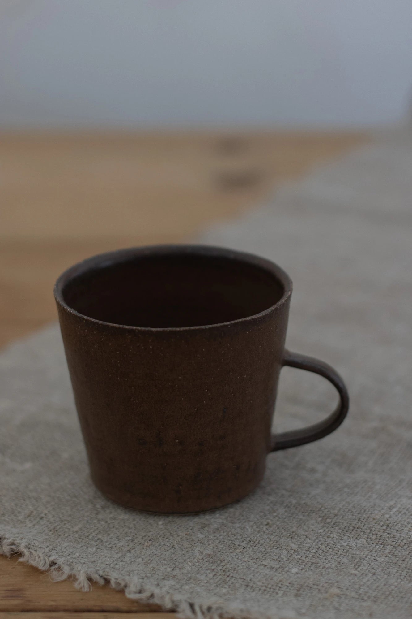 Handled Cup in Bark Glaze by Blanc Ceramics - Lifestory