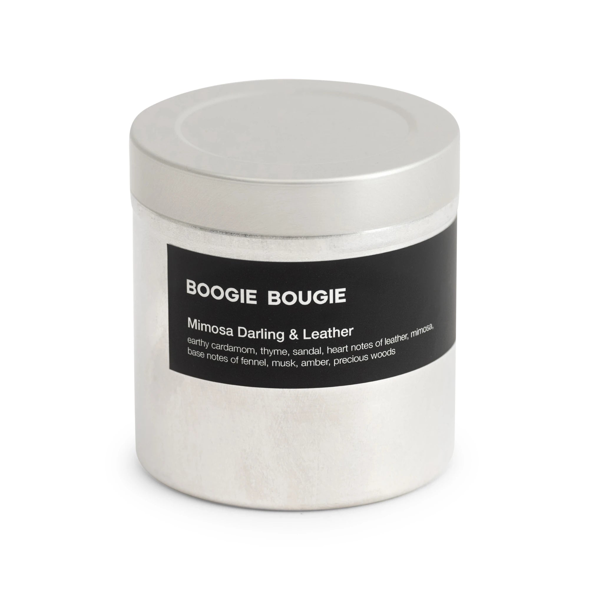 Boogie Bougie Mimosa Darling & Leather 250g Scented Soy Wax Candle - Lifestory
