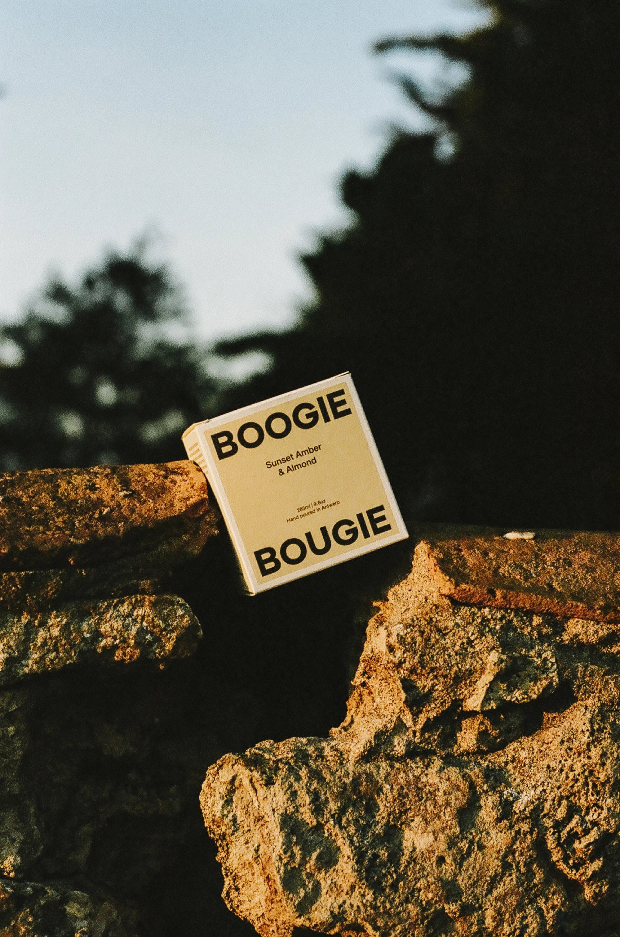 Boogie Bougie Sunset Amber & Almond 250g Scented Soy Wax Candle
