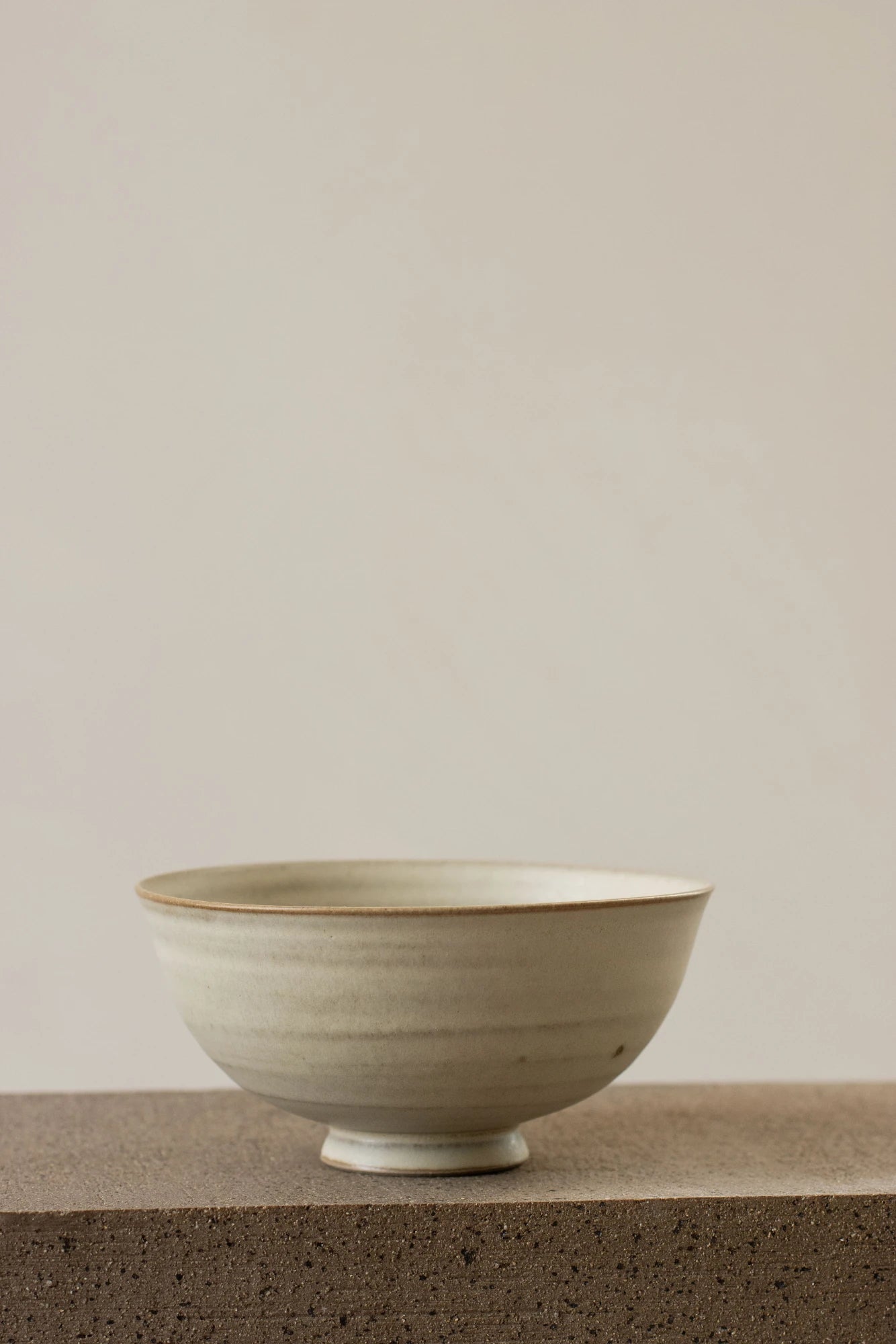 Small Footed Bowl | Warm White | by Borja Moronta