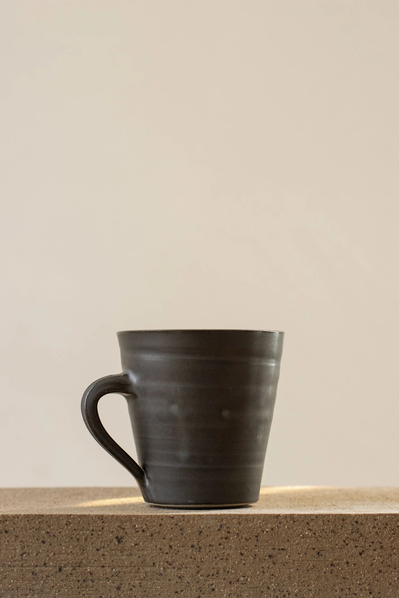 Large Flared Mug with Handle | Nightshade Blue | by Borja Moronta