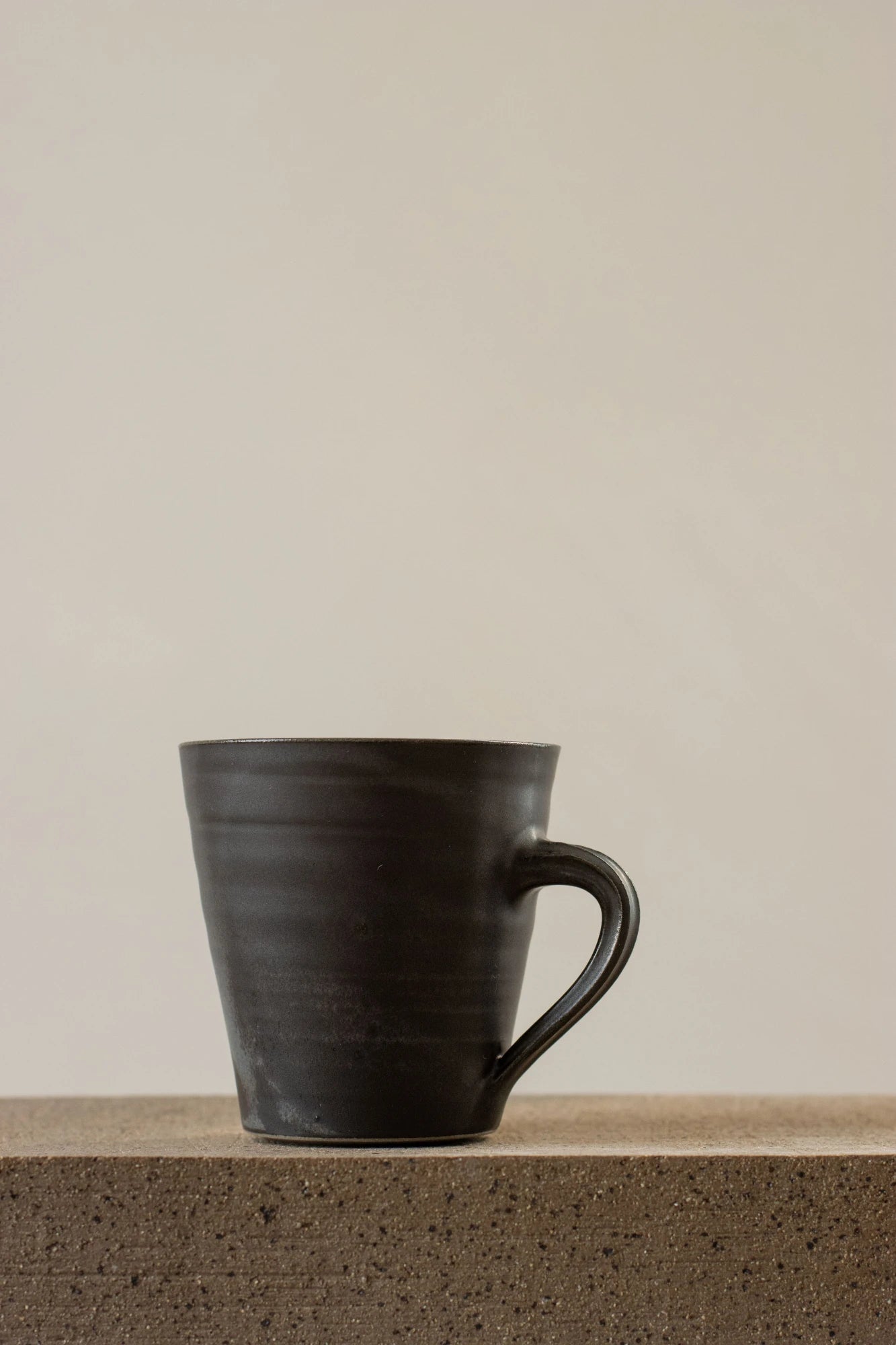 Large Flared Mug with Handle | Nightshade Blue | by Borja Moronta