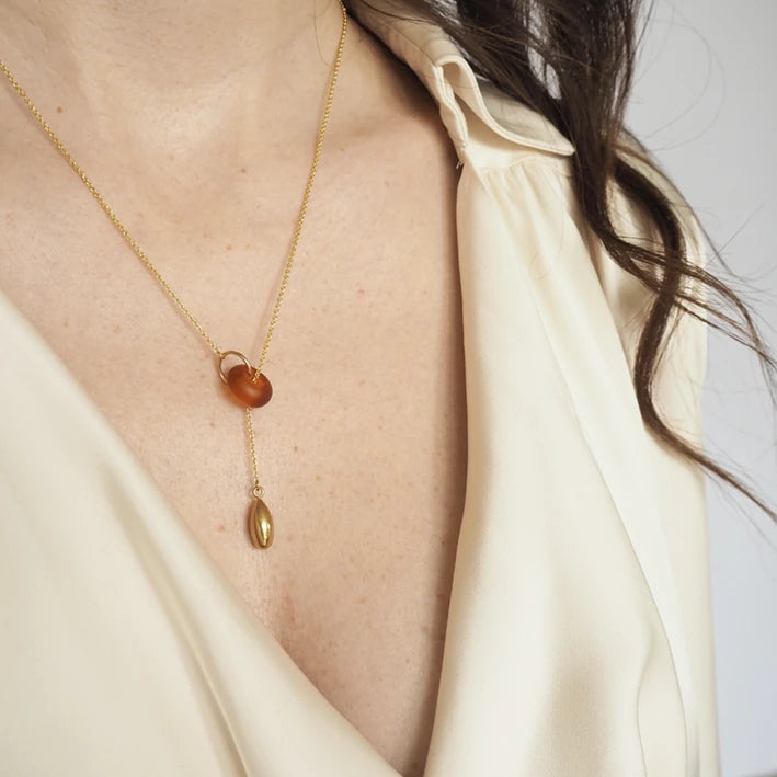 KIRA Murano Glass & Gold-plated Teardrop by brass+bold