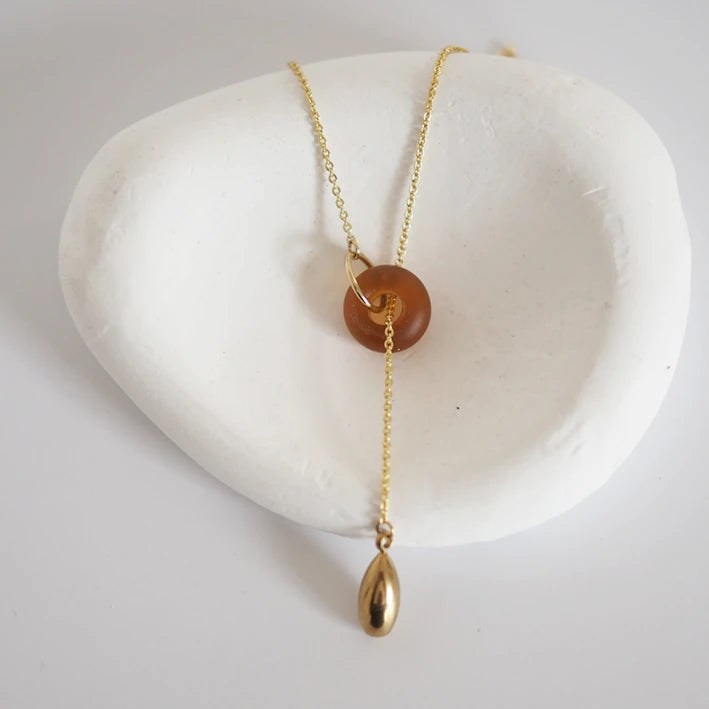 KIRA Murano Glass & Gold-plated Teardrop by brass+bold