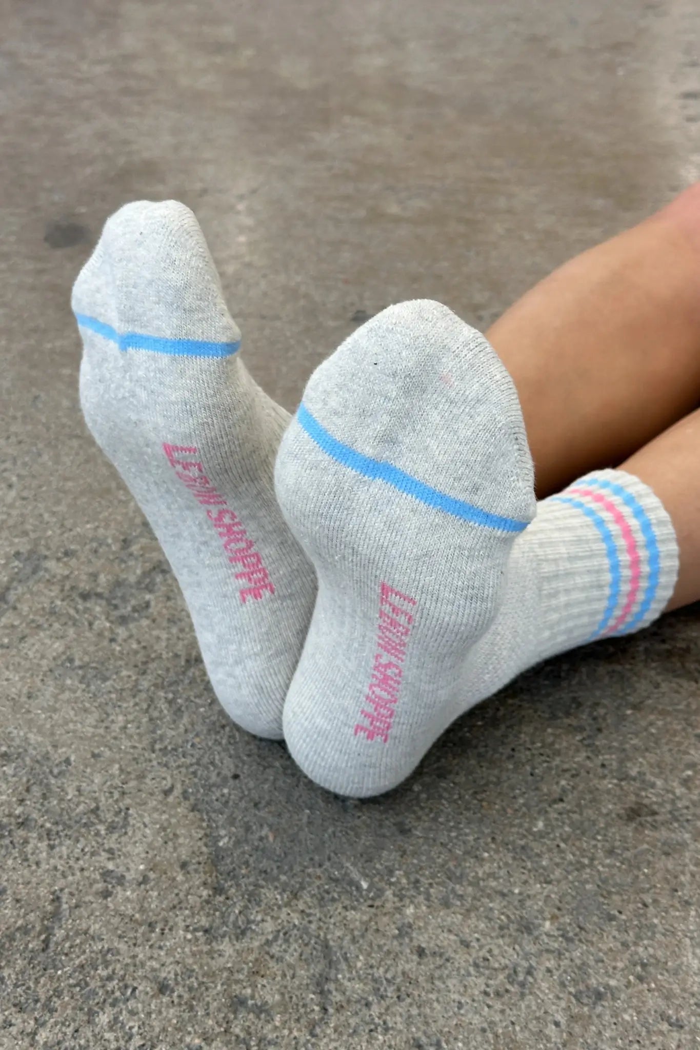 Girlfriend Socks | Bright Grey | by Le Bon Shoppe - Lifestory
