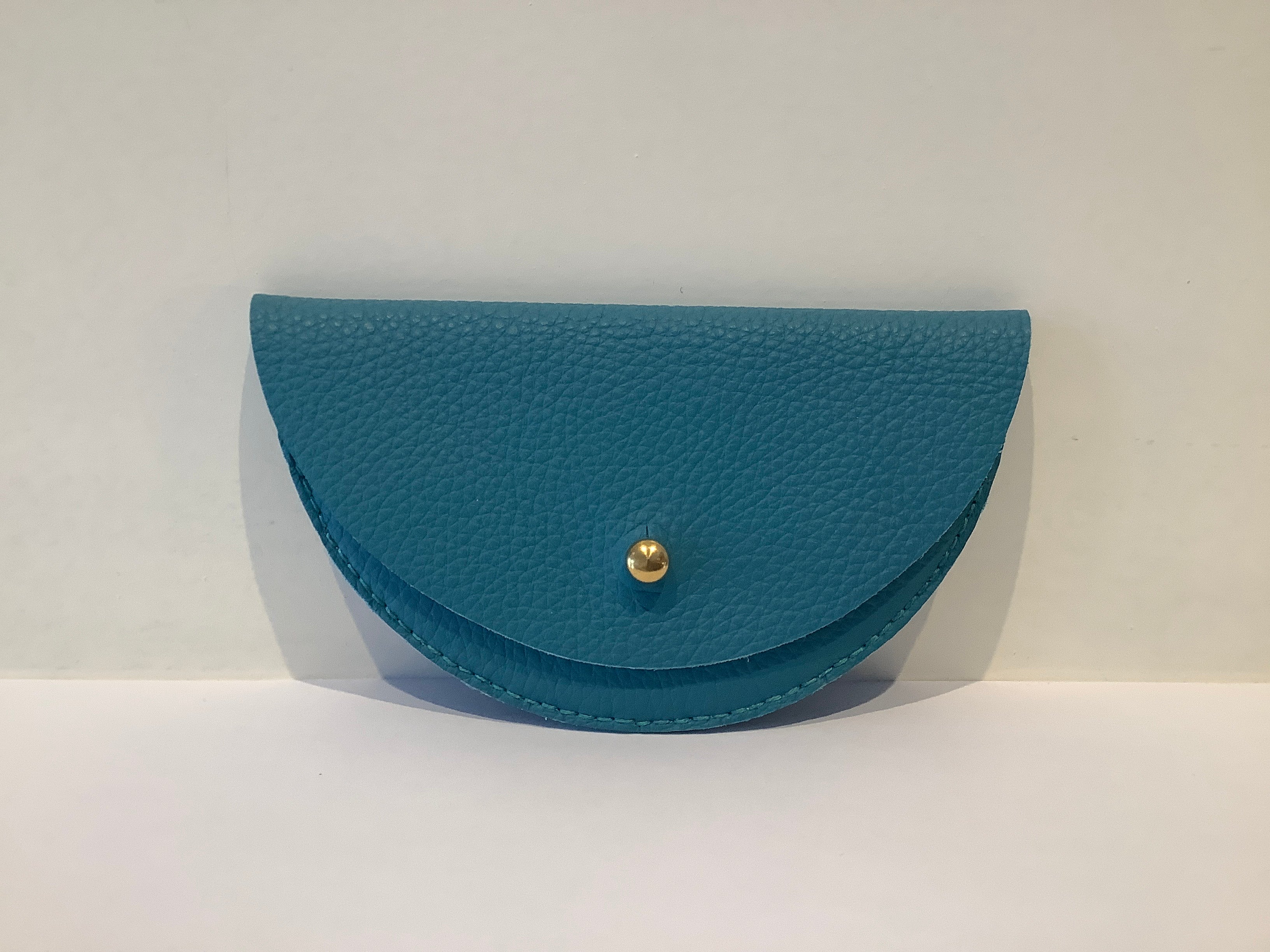 Jude Gove Handmade Colette Grande Coin Purse in Leather & Felt - Lifestory