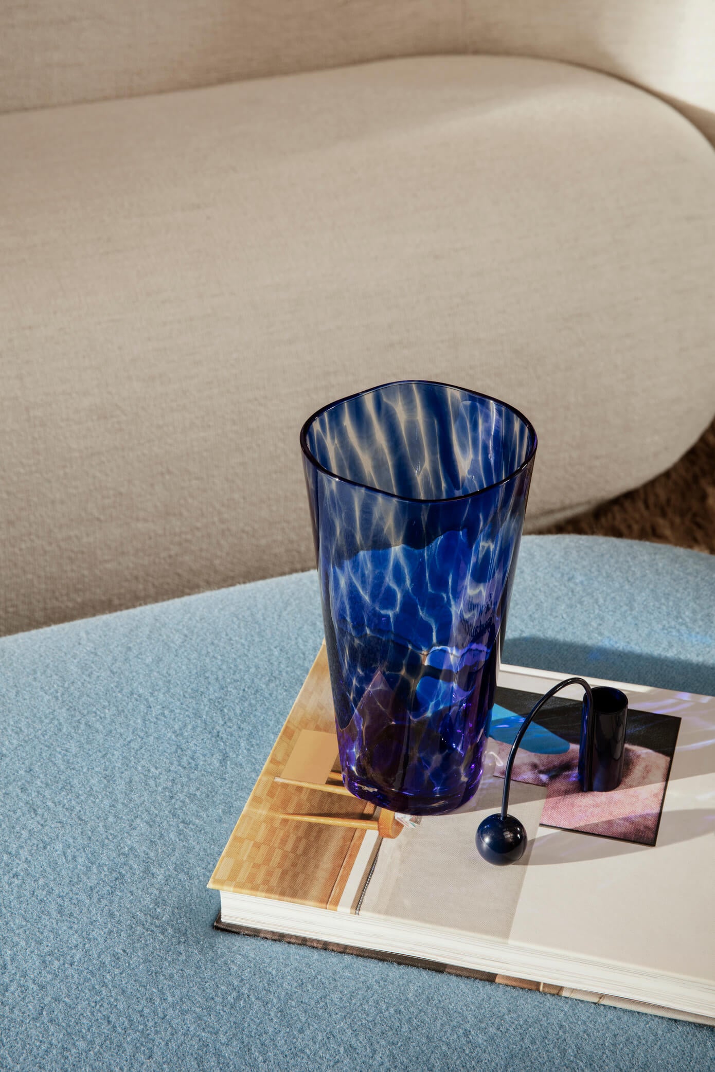 Casca Vase | Indigo | Glass | by ferm Living - Lifestory - ferm LIVING