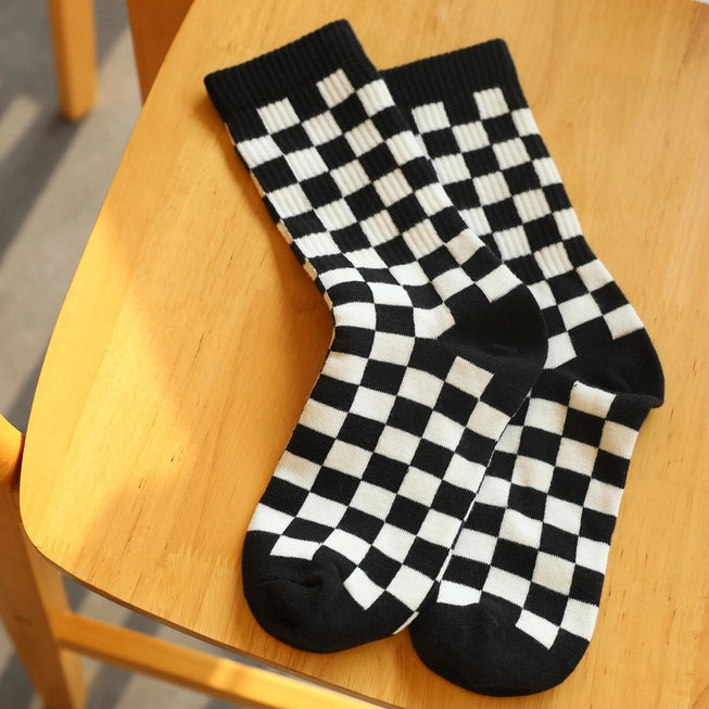 Checker-board Socks | Various Colours | by Happy Knits - Lifestory