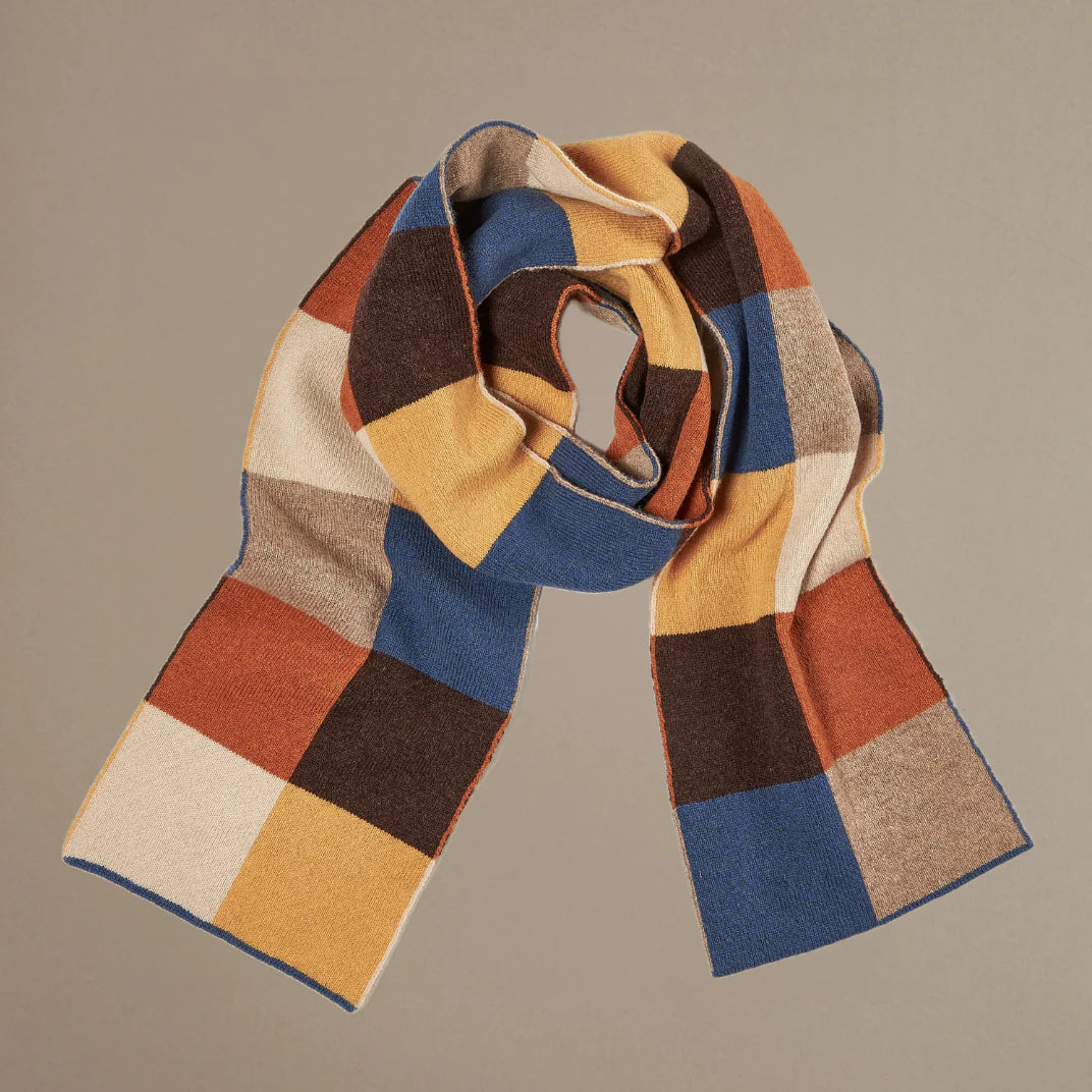 Rove Chequerboard Scarf | Various | Lambswool | UK Made - Lifestory