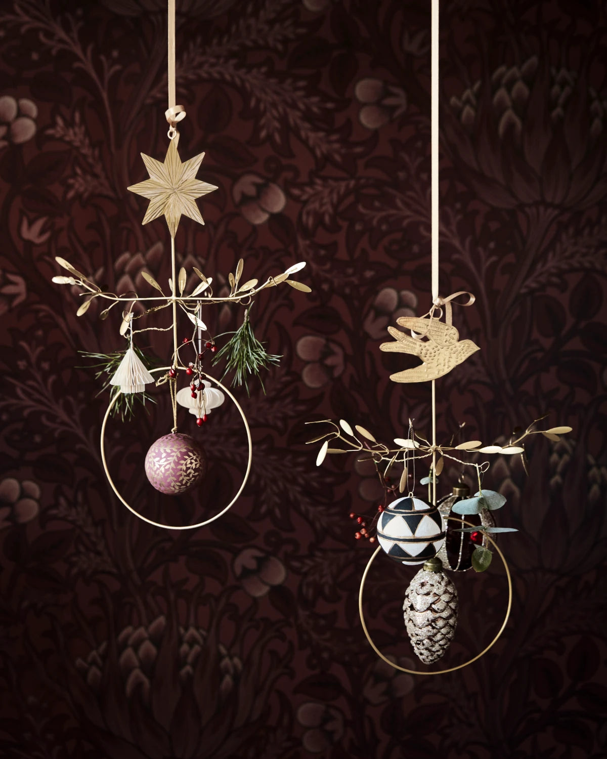 House Doctor Brass Decorative Bird Mobile - Lifestory