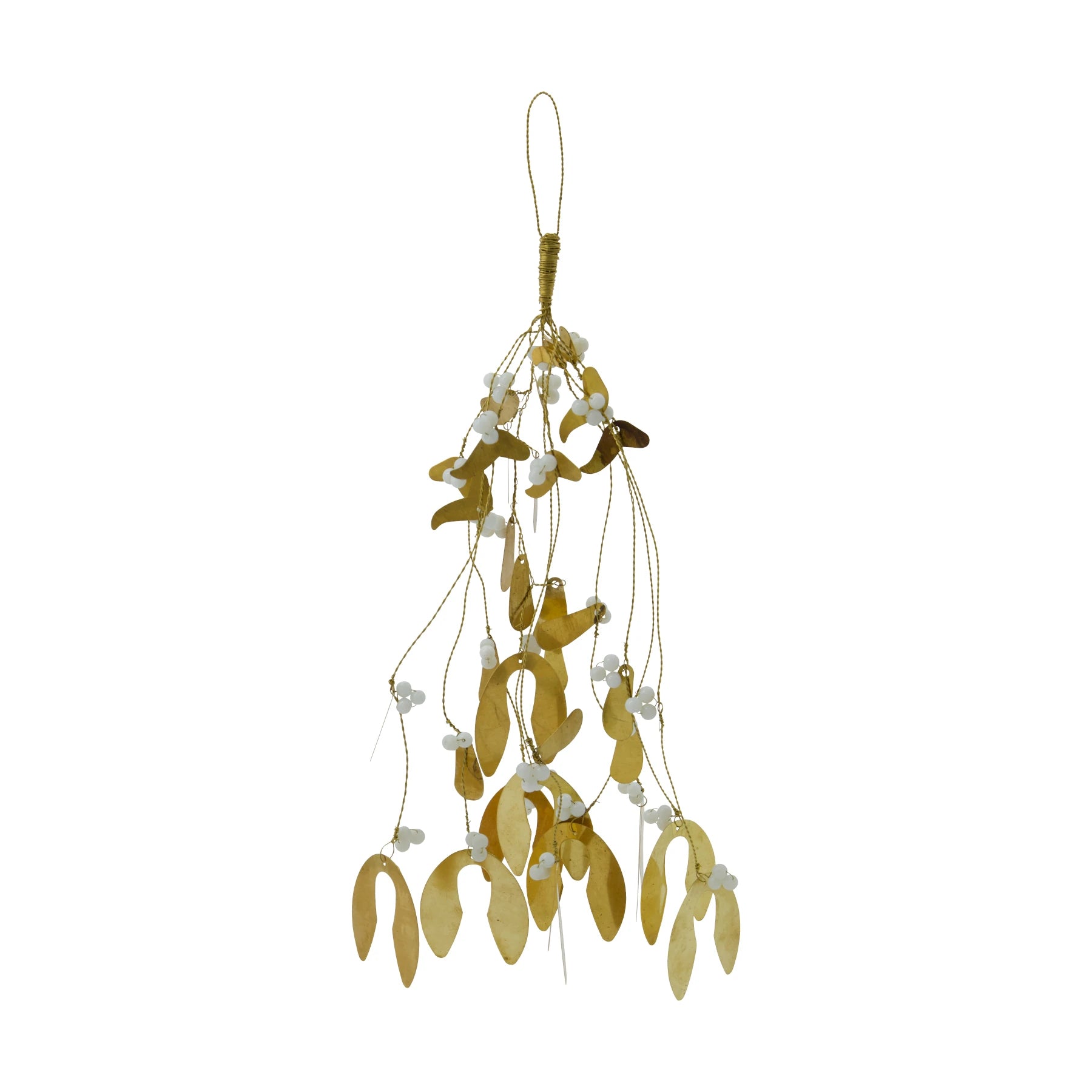 House Doctor Large Brass Mistletoe Decoration - Lifestory