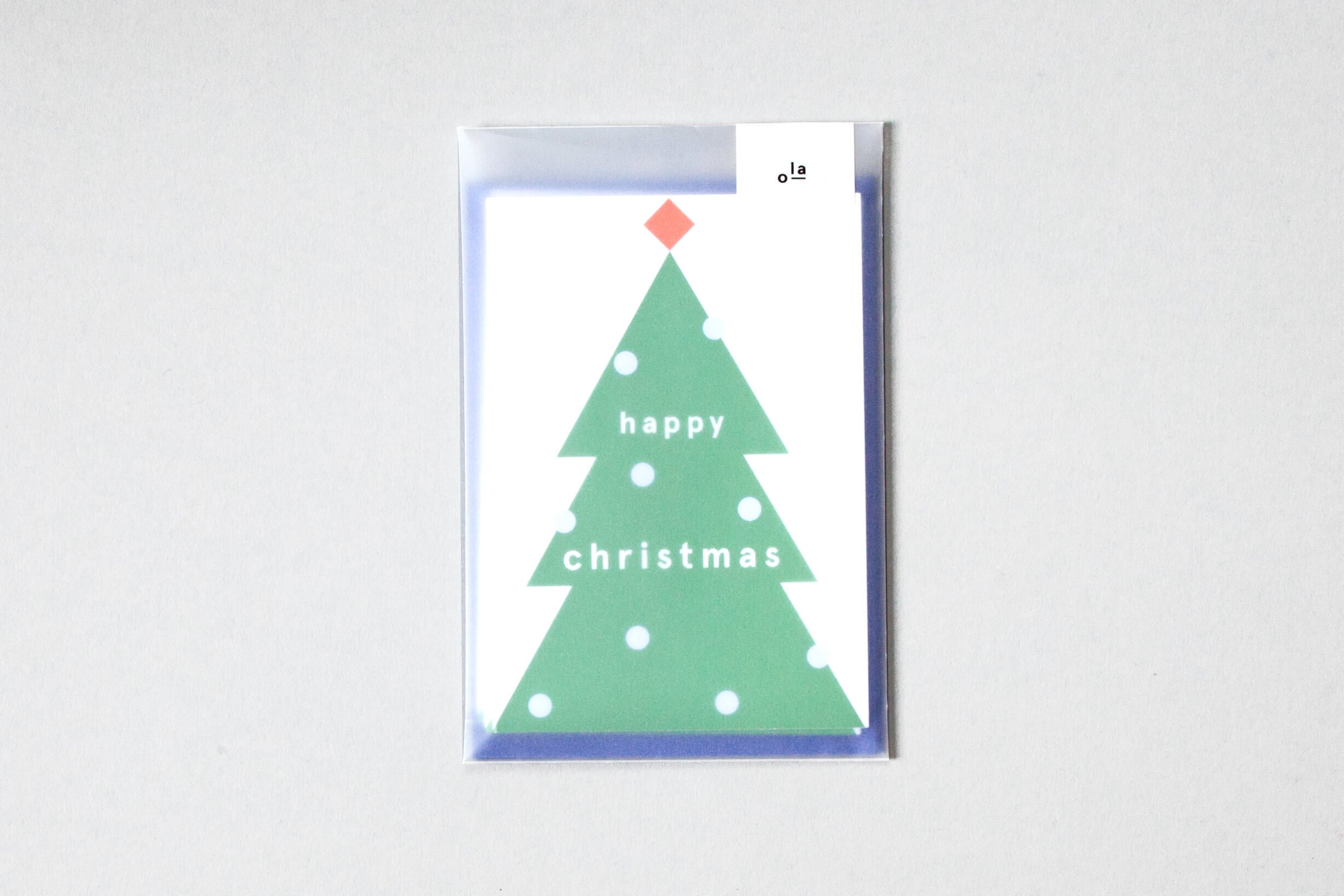 Pack of 6 - Christmas Tree Card | Happy Christmas | Junior | by Ola - Lifestory