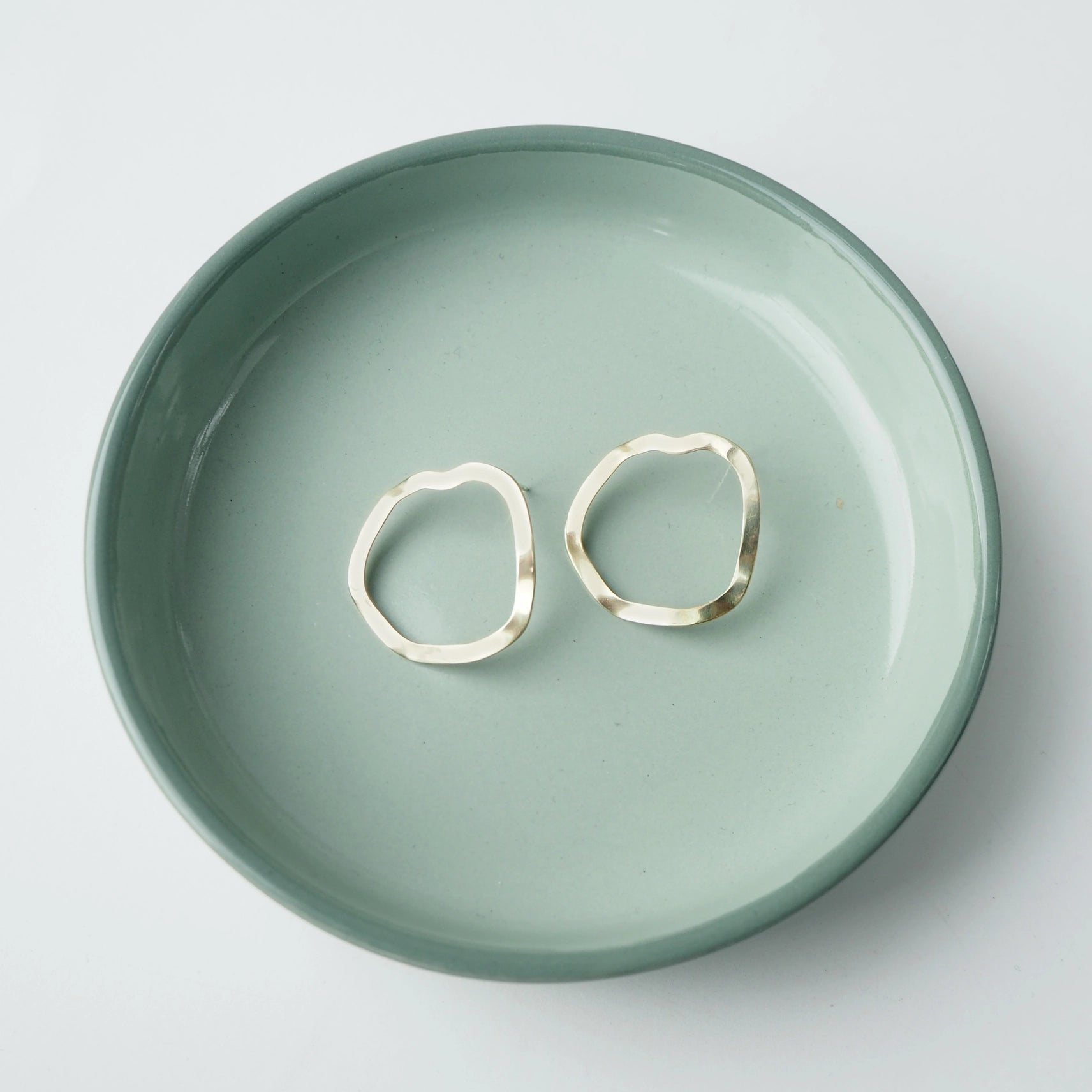 Mini Wave Earrings | Brass | by Custom Made