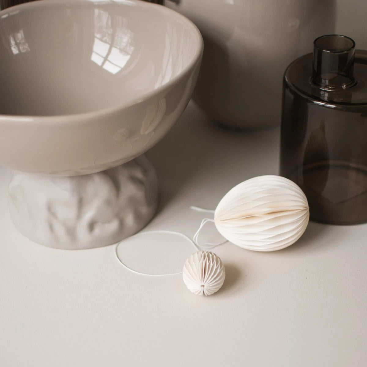 Ovoid Small Paper Hanging Eggs by DBKD
