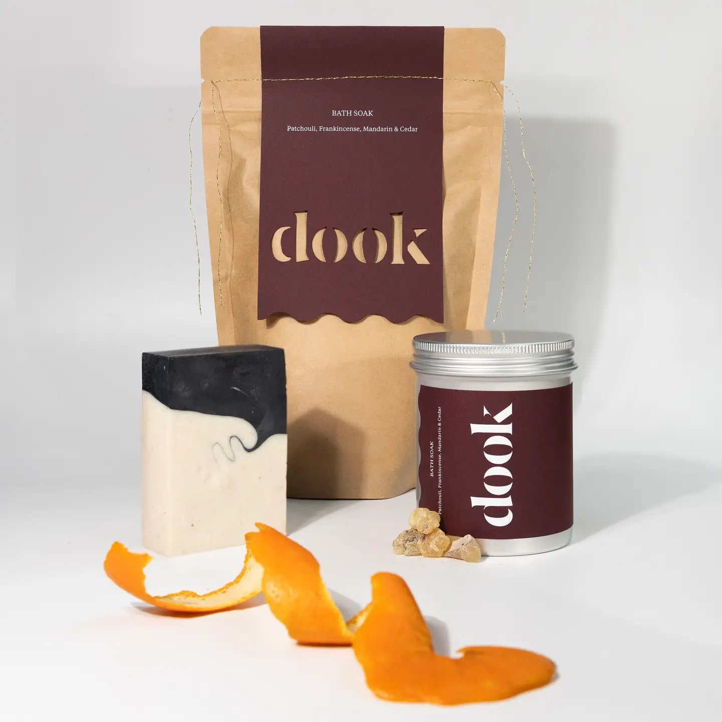 Dook 200g Tin Bath Soak - Patchouli, Frankincense, Mandarin & Cedar - Lifestory