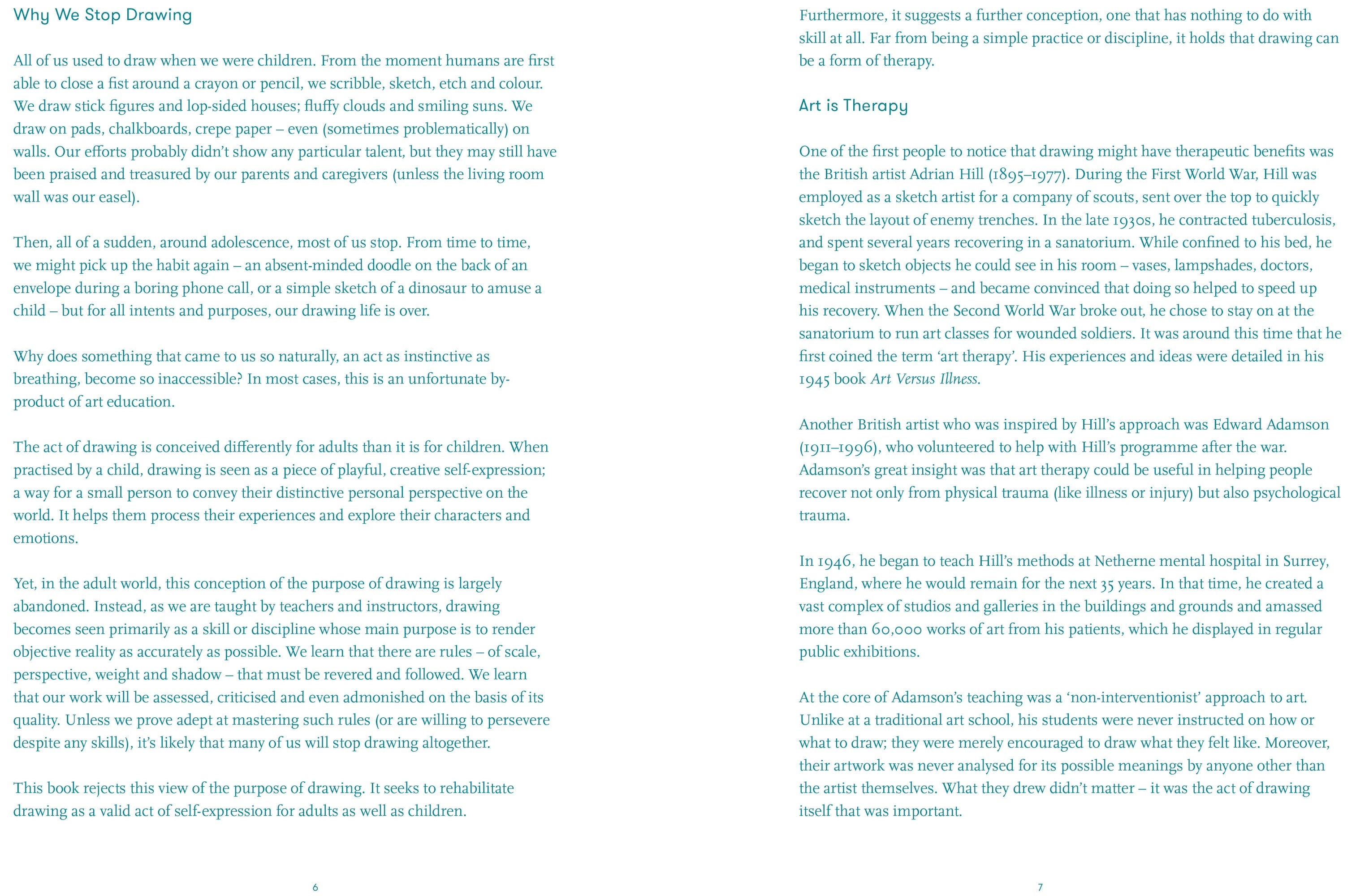 Drawing As Therapy Book - Creative self-care - Lifestory