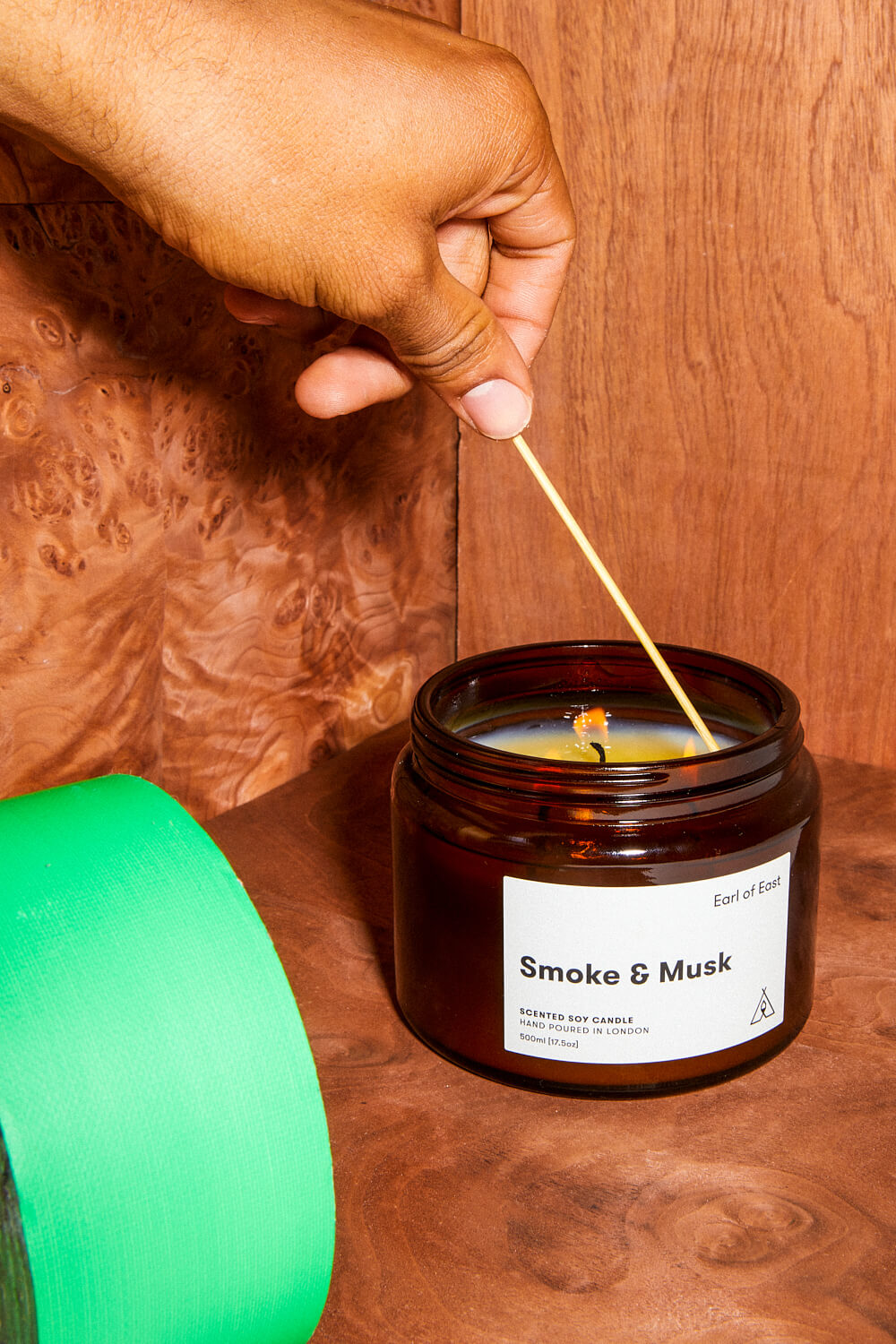 Smoke & Musk | 500ml | 3 Wick Soy Wax Candle | by Earl of East - Lifestory