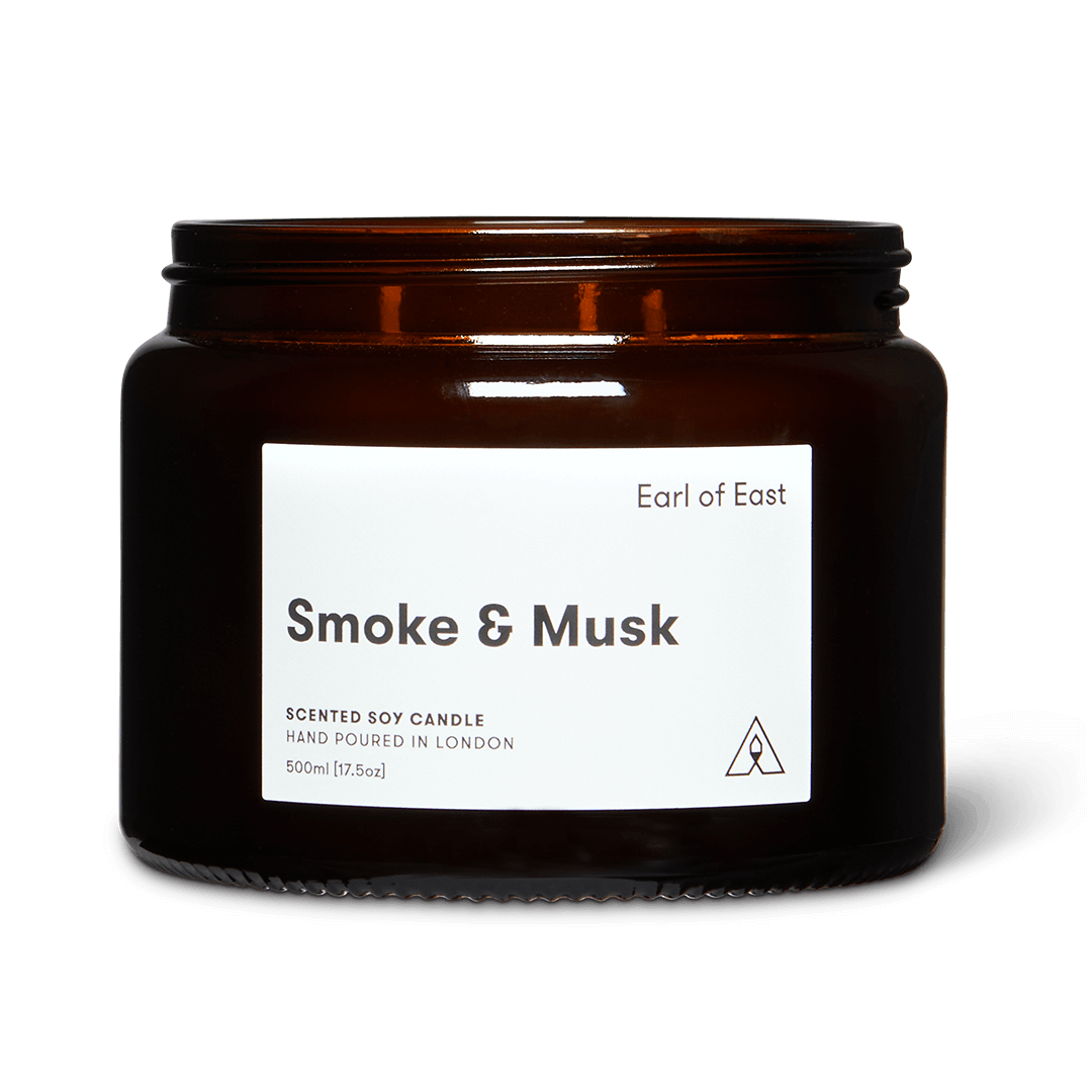 Smoke & Musk | 500ml | 3 Wick Soy Wax Candle | by Earl of East - Lifestory