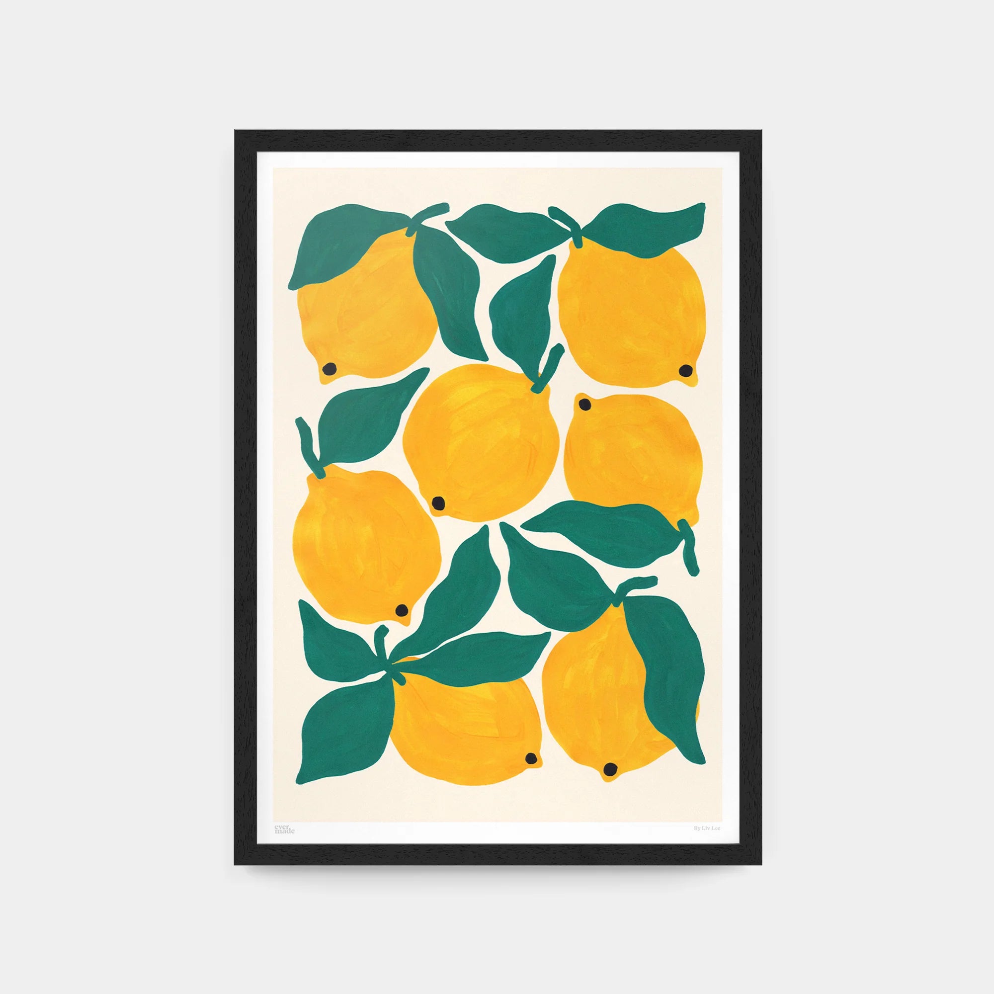 FRAMED Lemons Print | A3 | by Evermade - Lifestory
