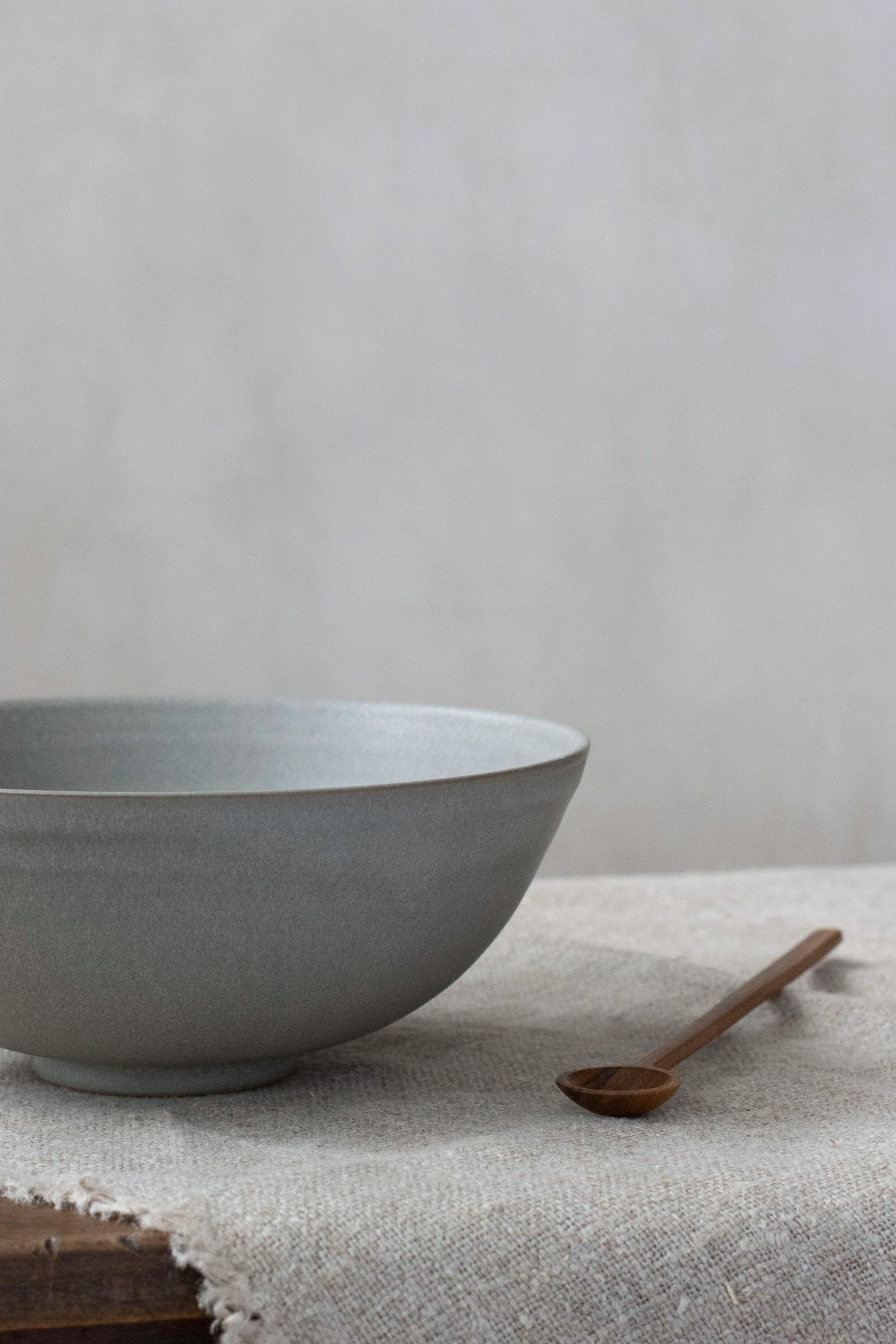 Footed Serving Bowl | Feather Grey | by Borja Moronta - Lifestory